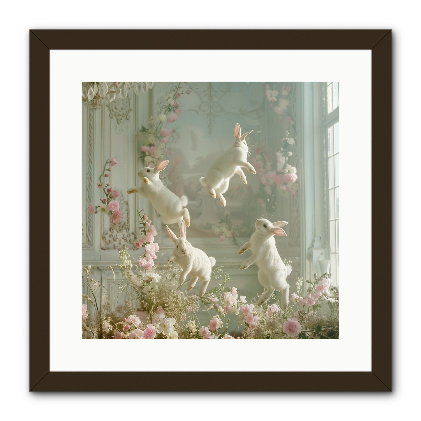 Elation In Bloom -- Framed Print - Black 16x16