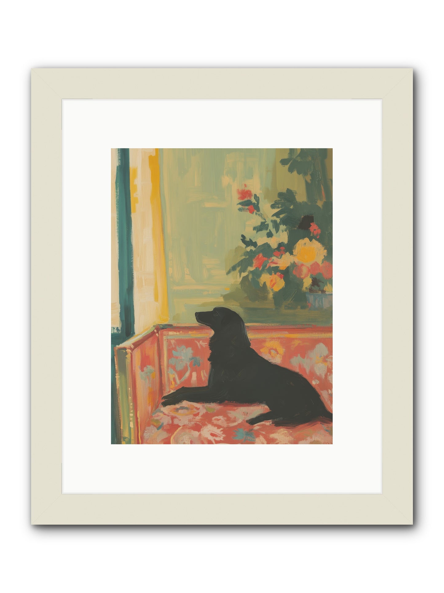 Elderberry Grove -- Framed Print - White 9x12
