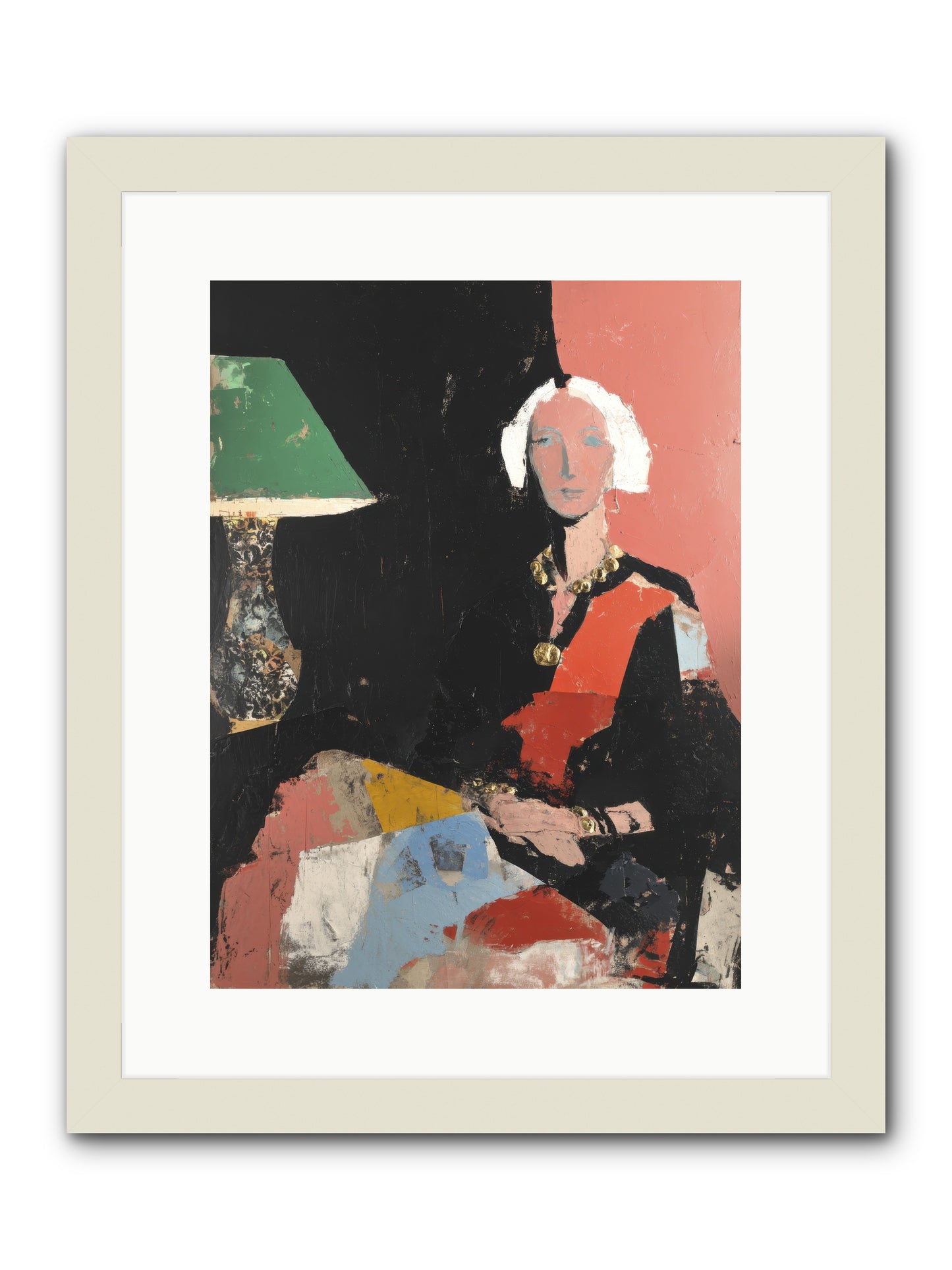 Elegance In Anticipation -- Framed Print - White 12x16