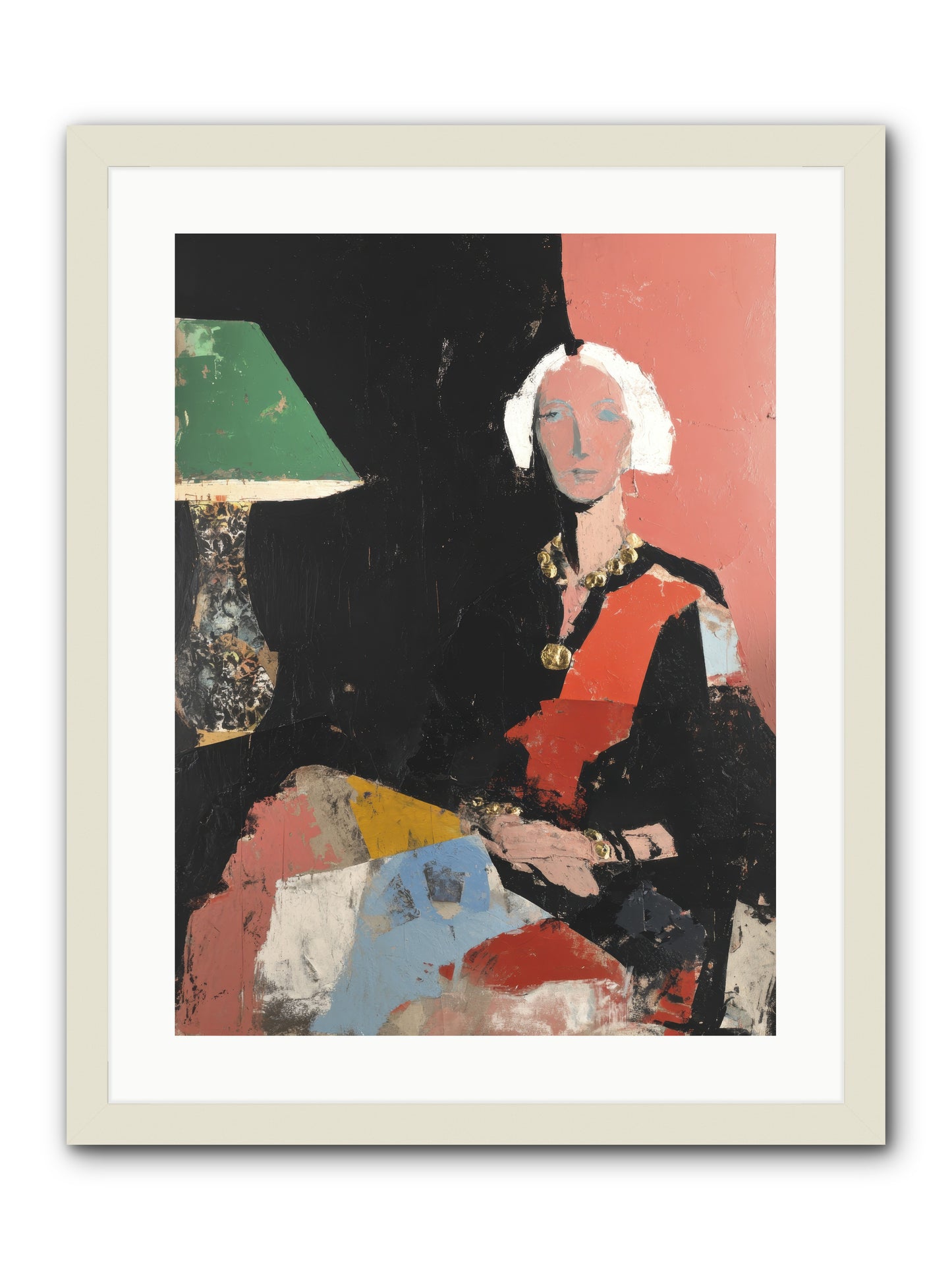 Elegance In Anticipation -- Framed Print - White 18x24