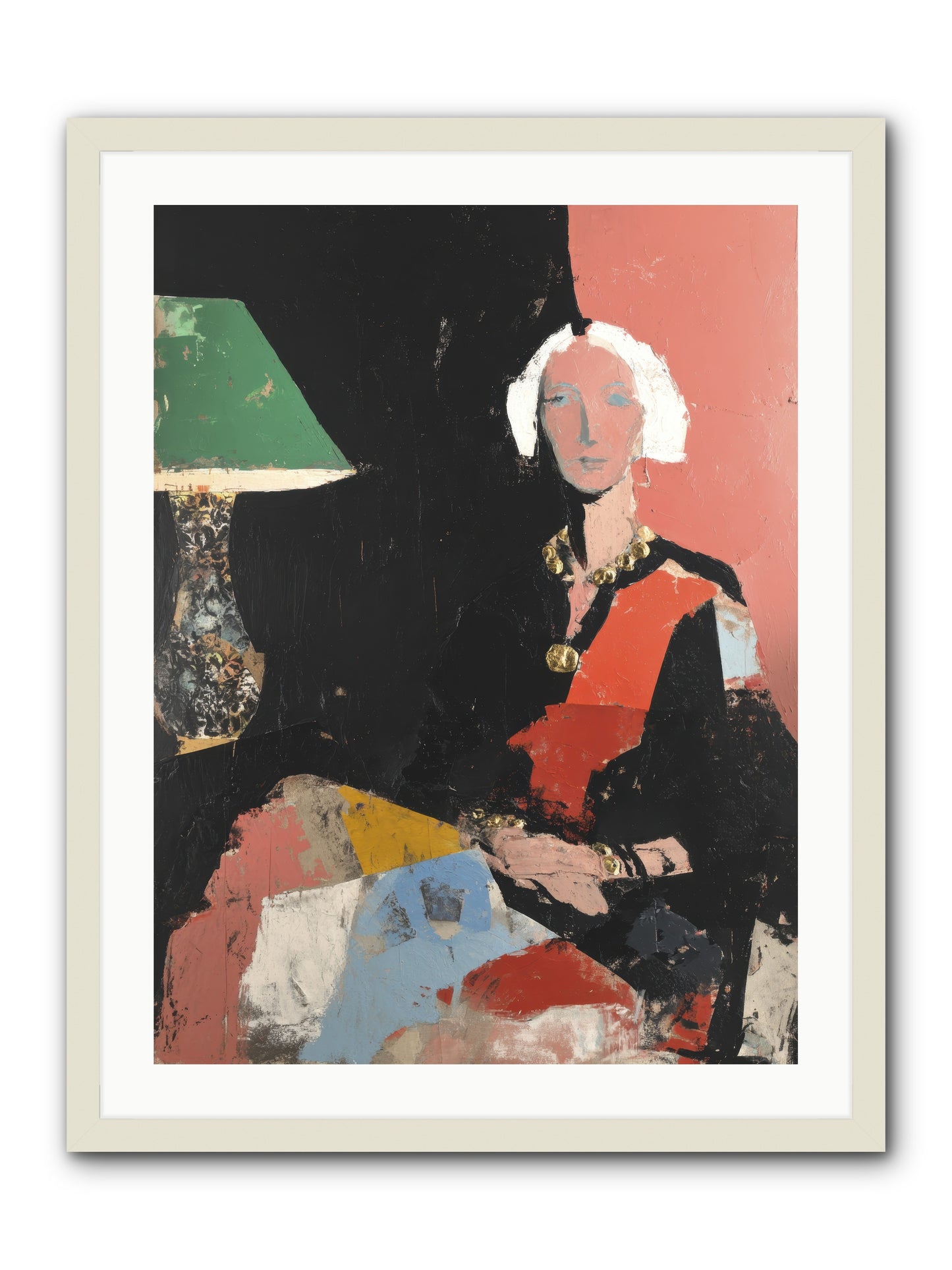 Elegance In Anticipation -- Framed Print - White 24x32