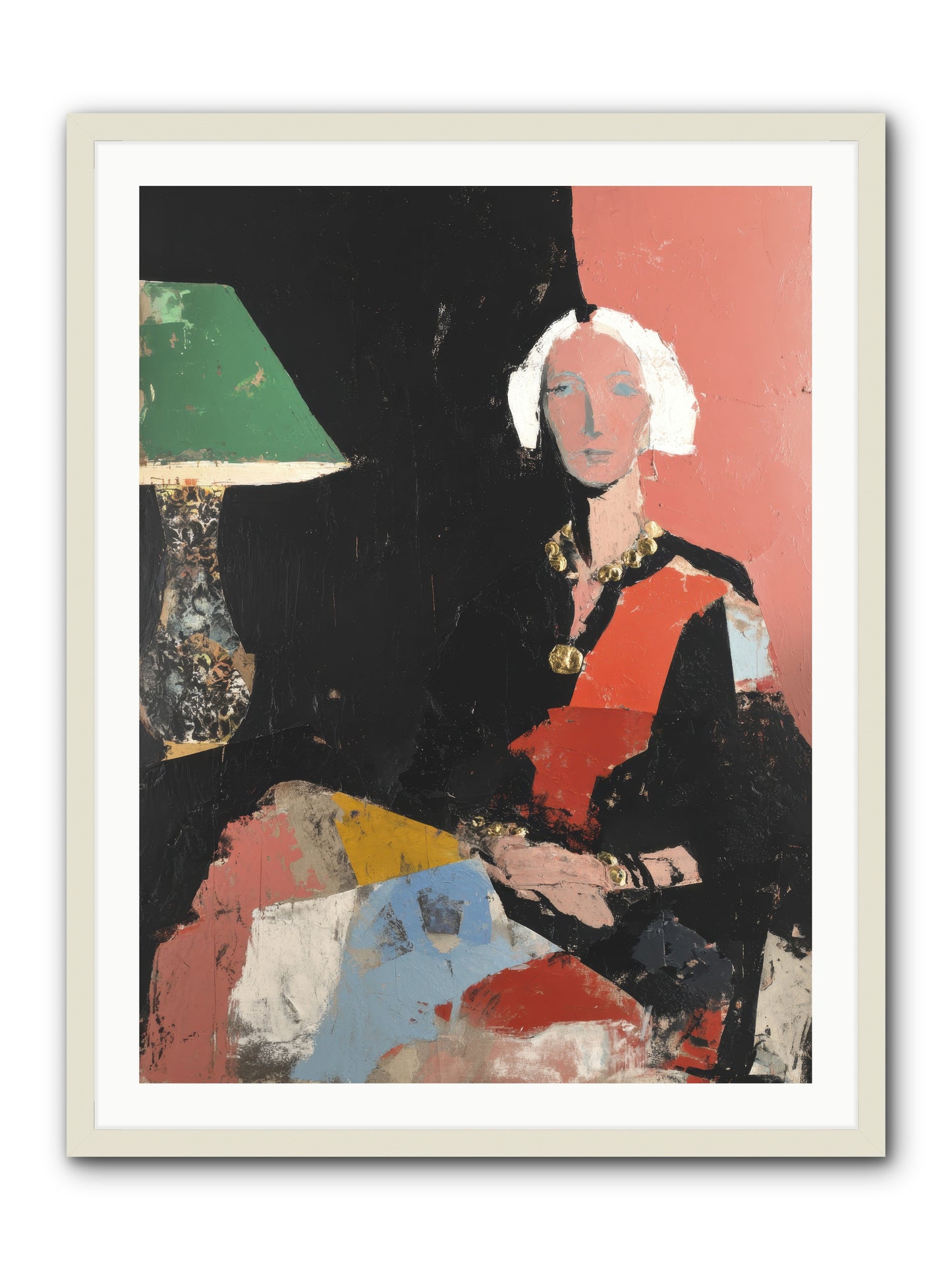 Elegance In Anticipation -- Framed Print - White 30x40