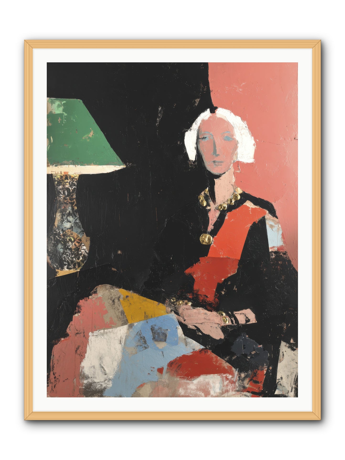 Elegance In Anticipation -- Framed Print - Natural 36x48
