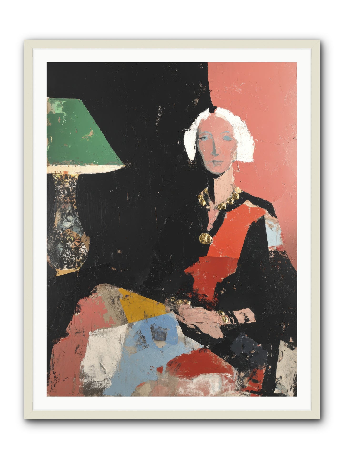 Elegance In Anticipation -- Framed Print - White 36x48