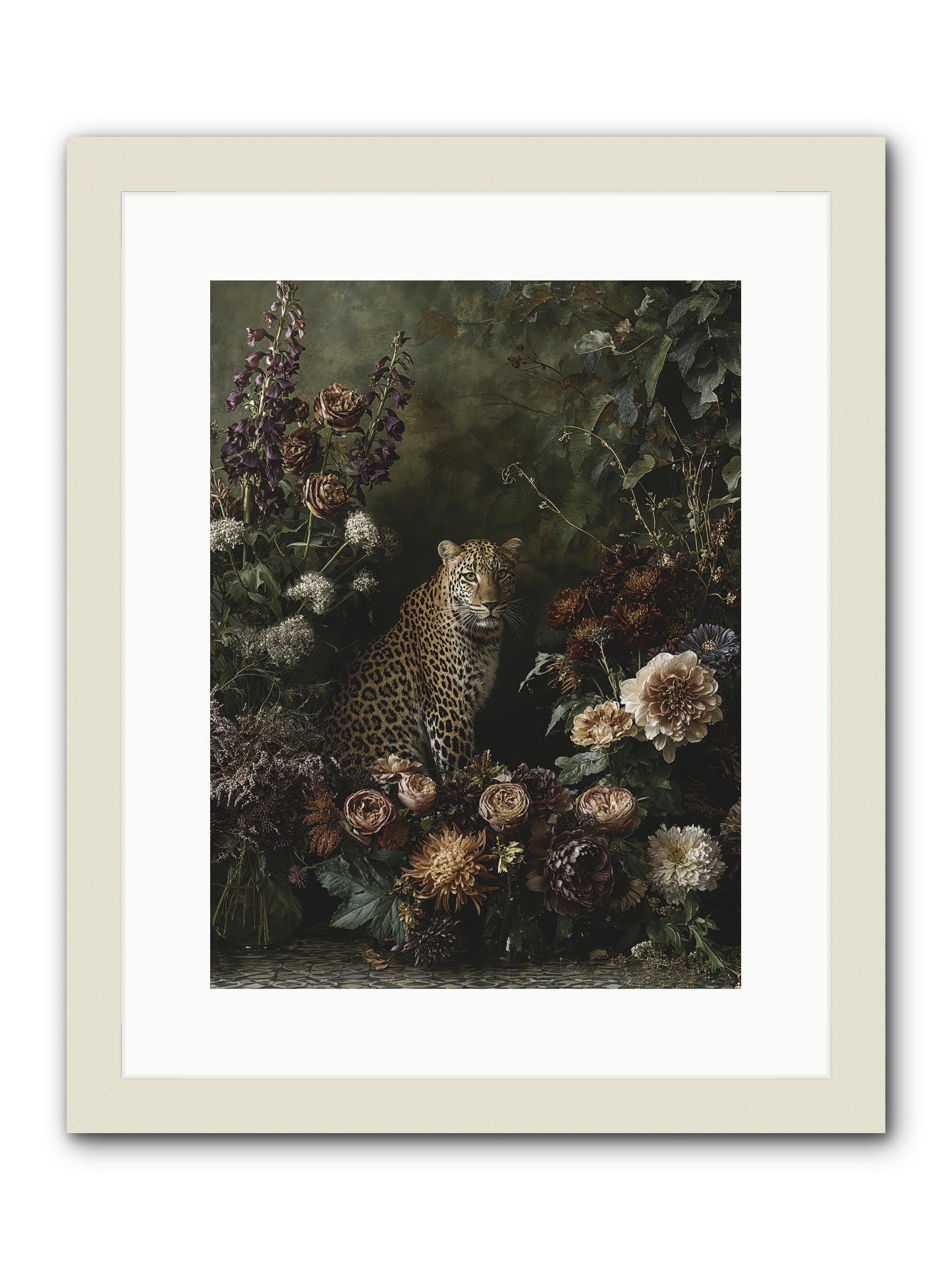 Elegant Madness -- Framed Print - White 12x16