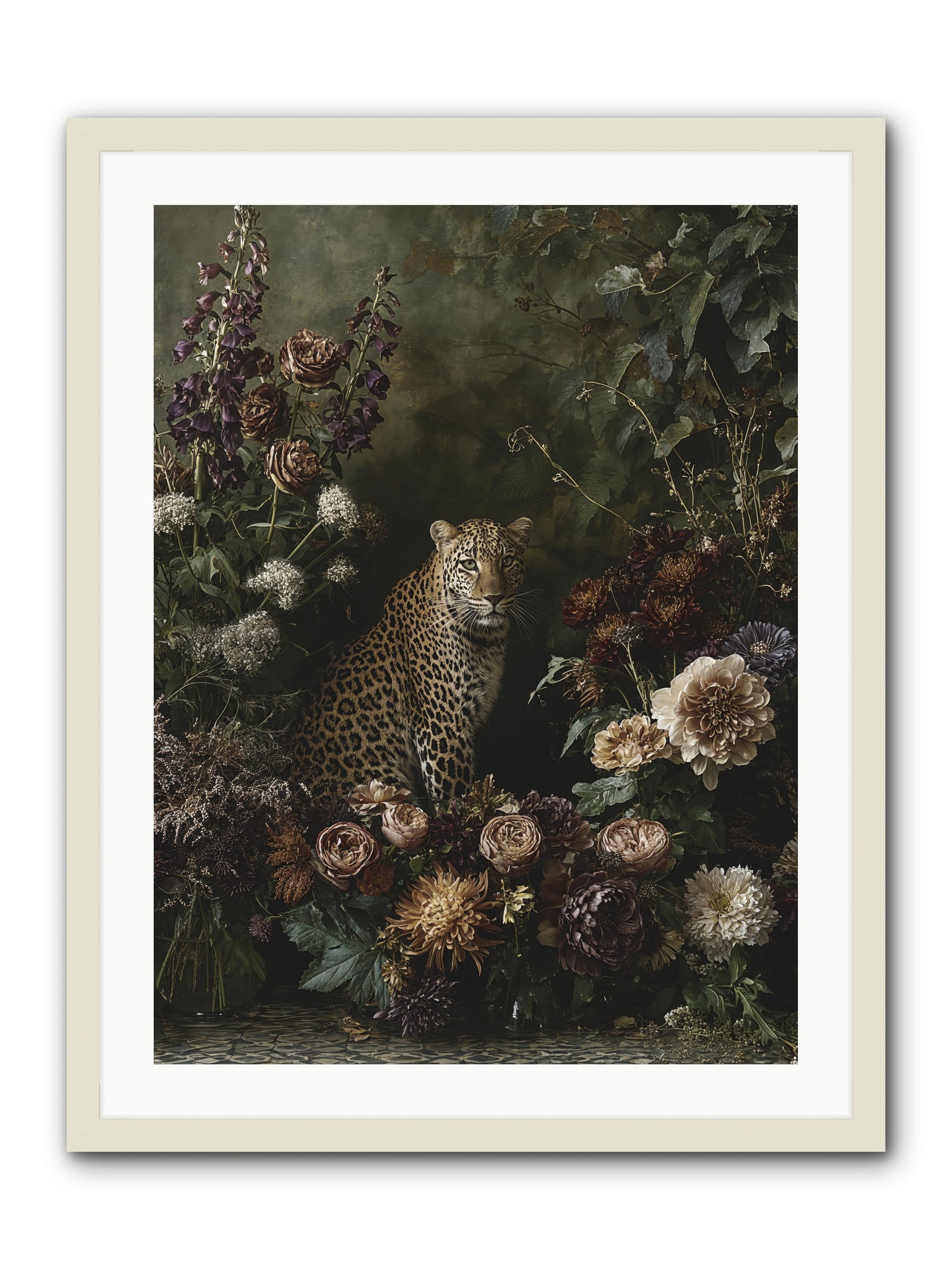 Elegant Madness -- Framed Print - White 24x32