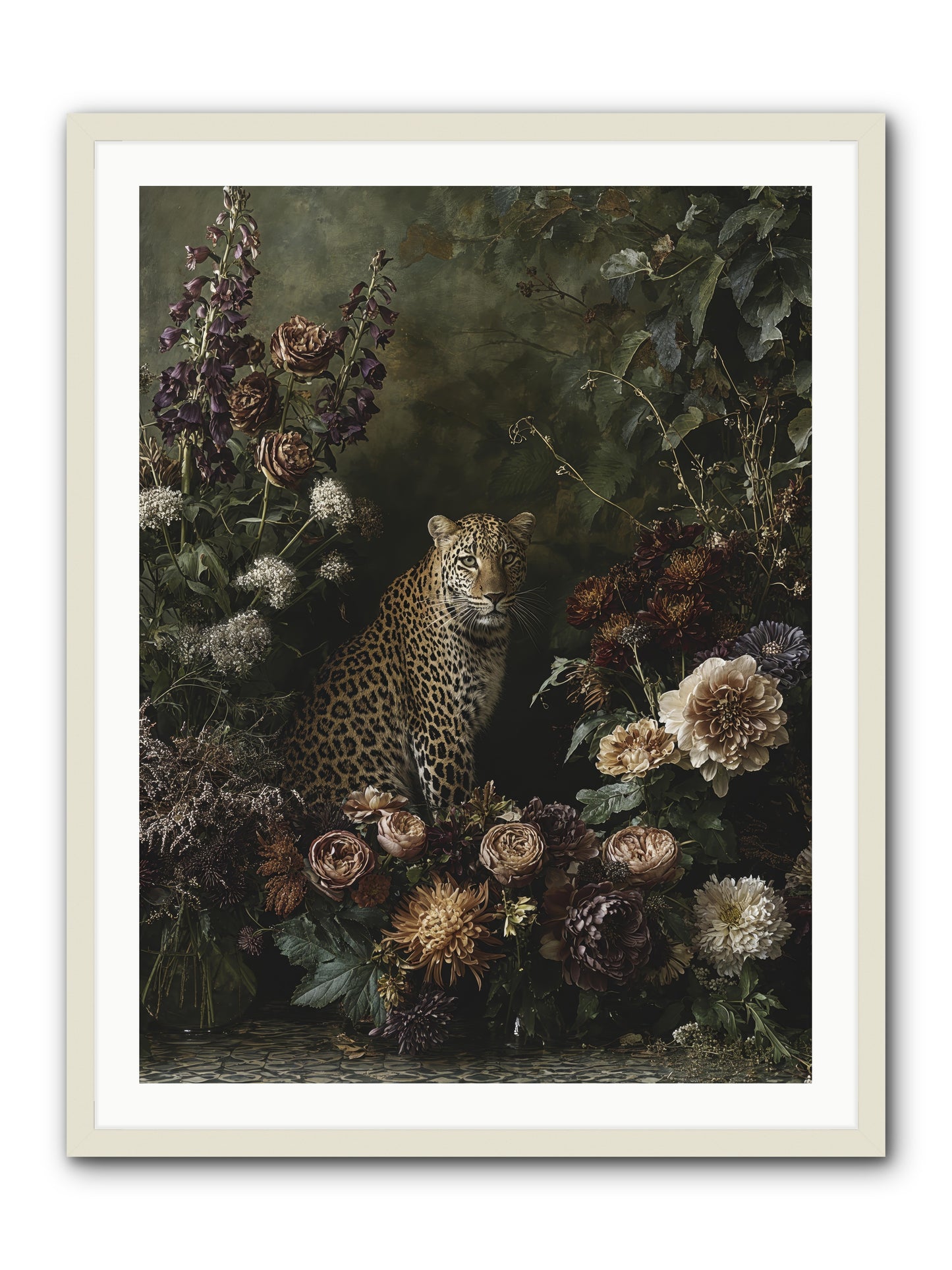 Elegant Madness -- Framed Print - White 30x40
