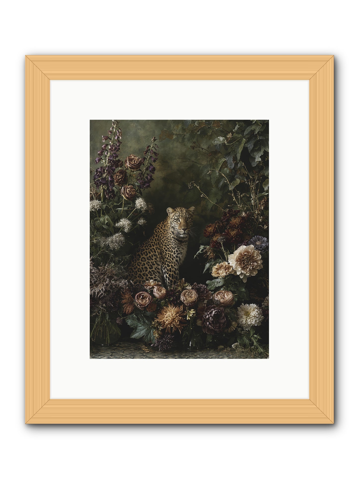 Elegant Madness -- Framed Print - Natural 9x12