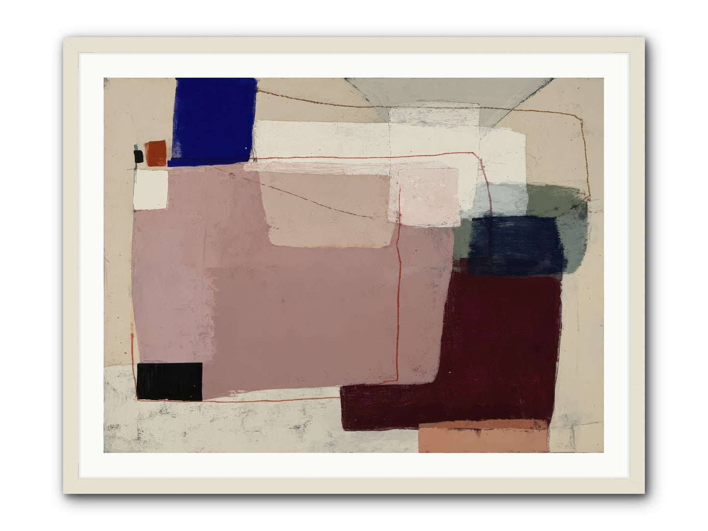 Elevated -- Framed Print - White 40x30