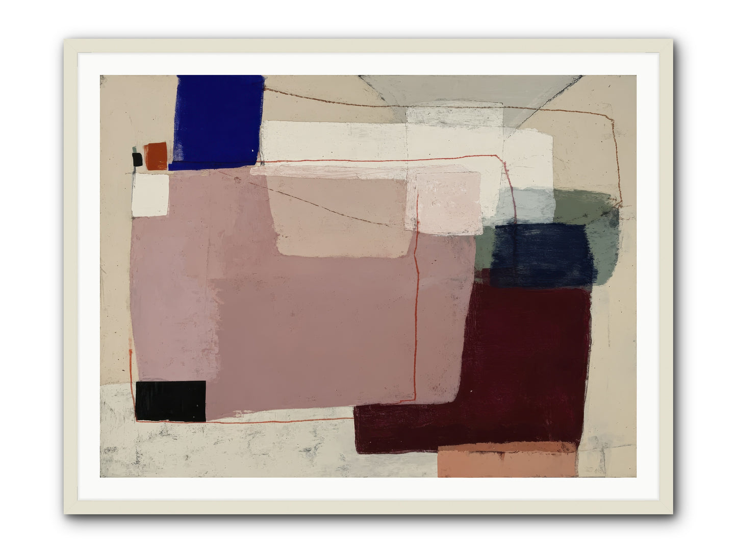 Elevated -- Framed Print - White 48x36