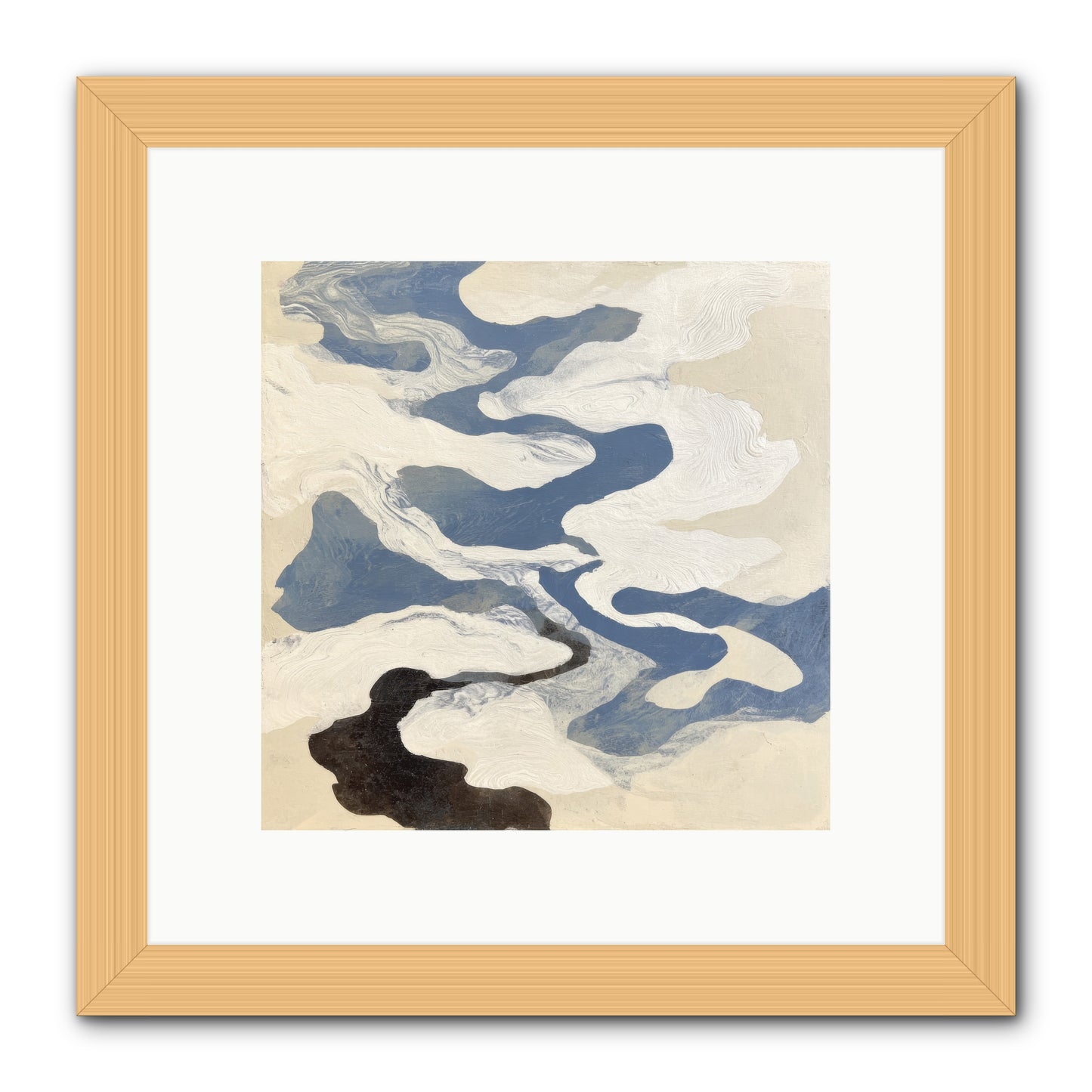 Ellipse -- Framed Print - Natural 10x10