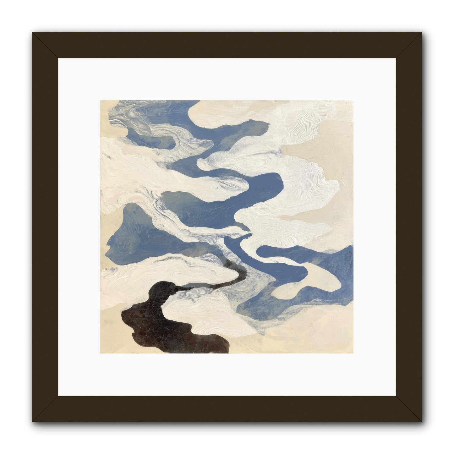 Ellipse -- Framed Print - Black 12x12