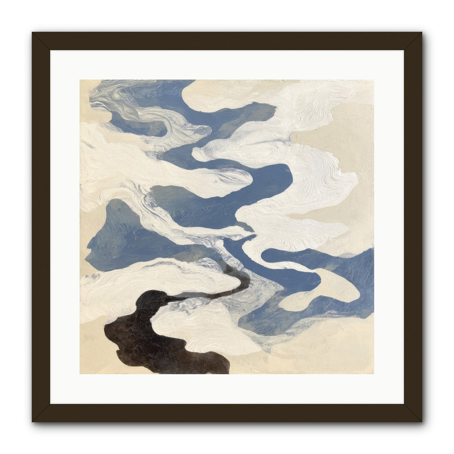 Ellipse -- Framed Print - Black 20x20