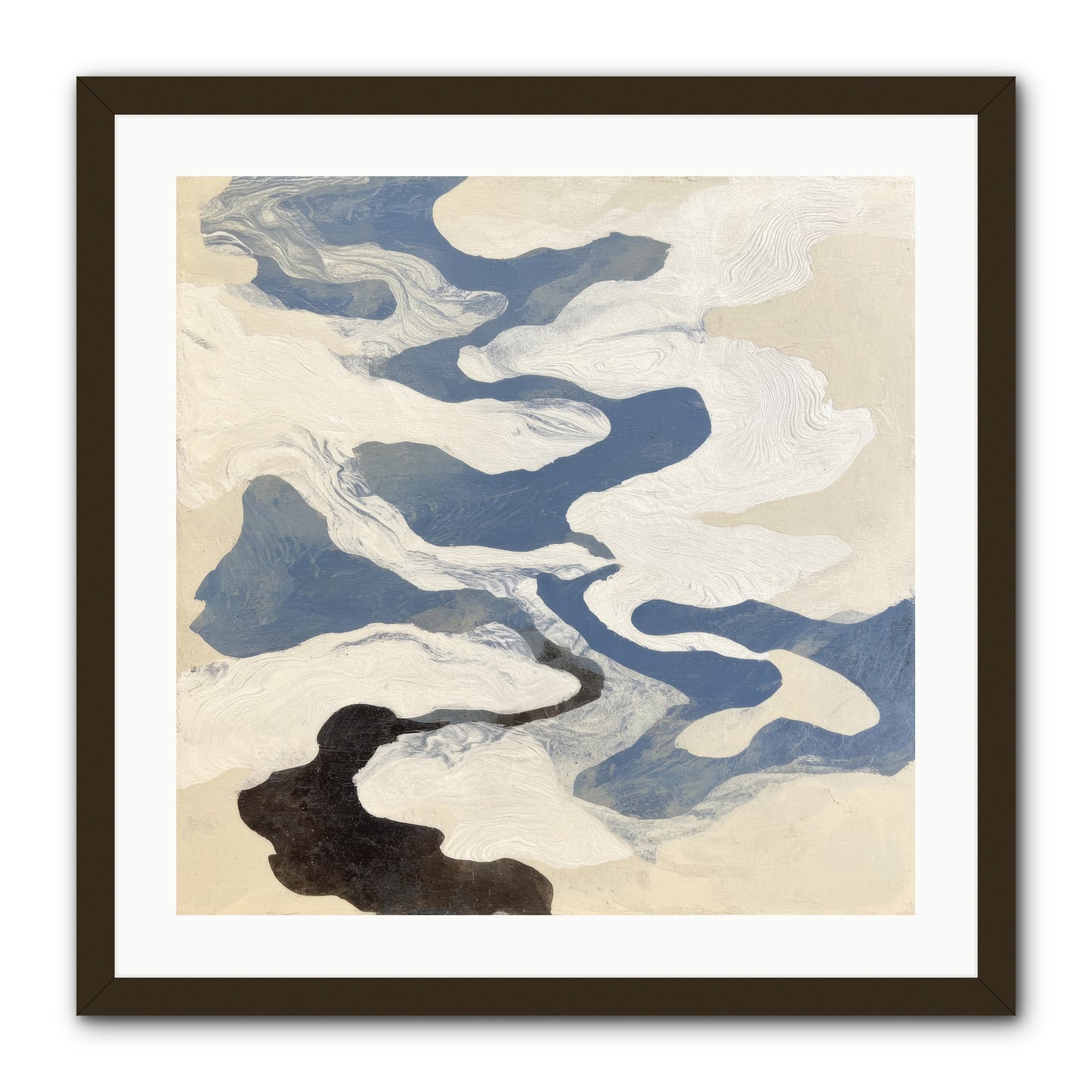 Ellipse -- Framed Print - Black 24x24