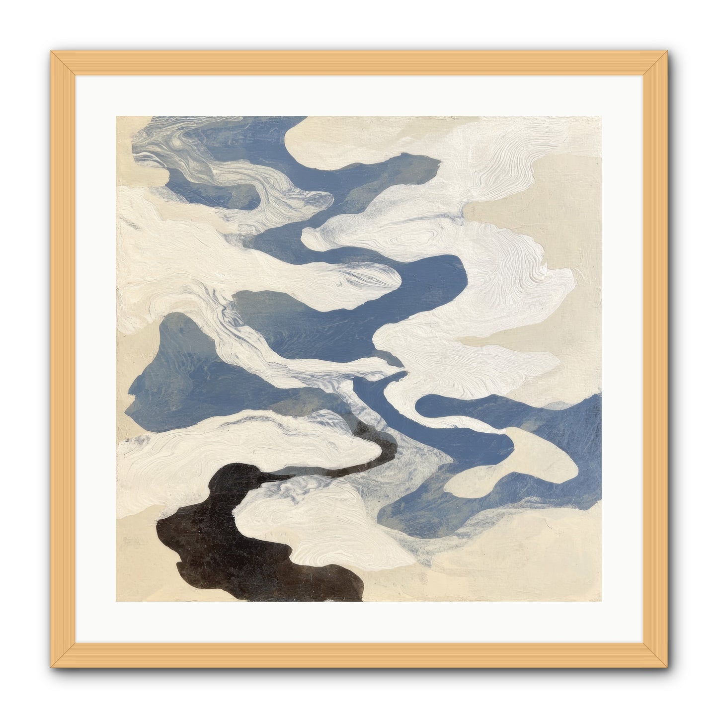 Ellipse -- Framed Print - Natural 24x24