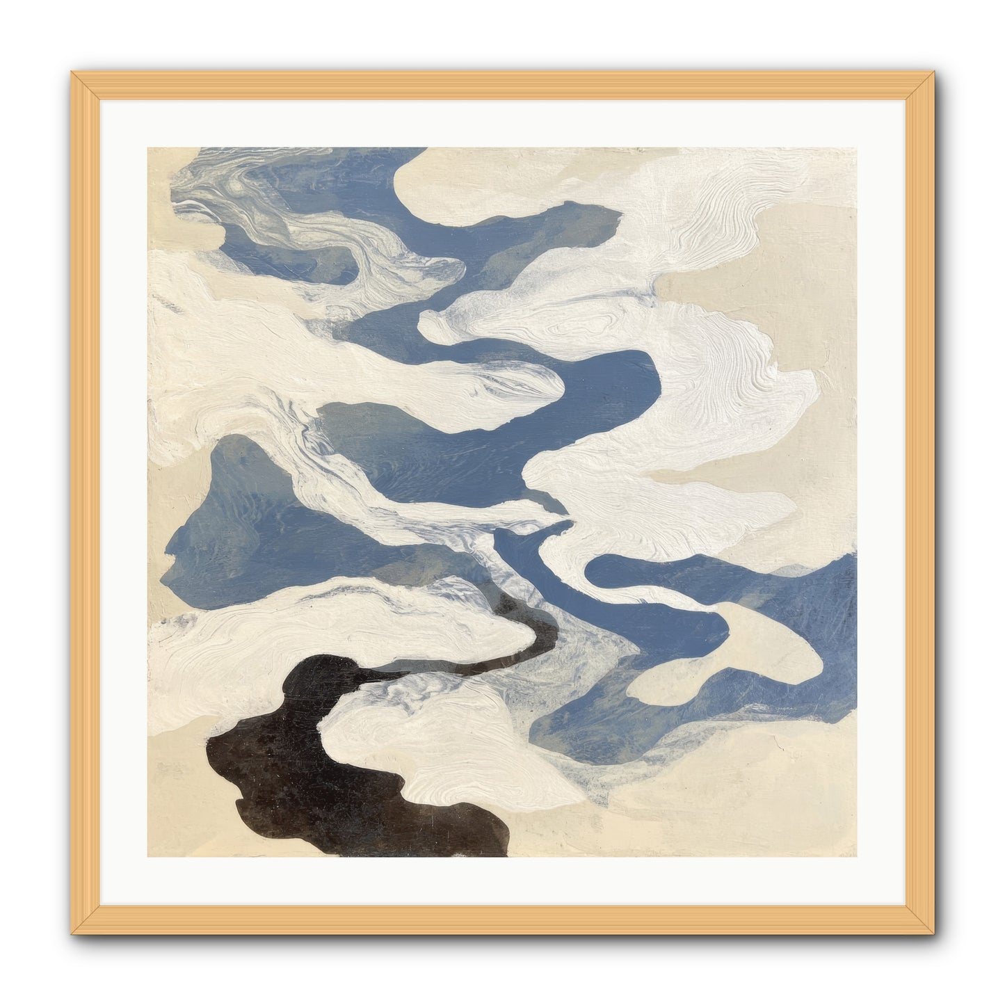 Ellipse -- Framed Print - Natural 30x30