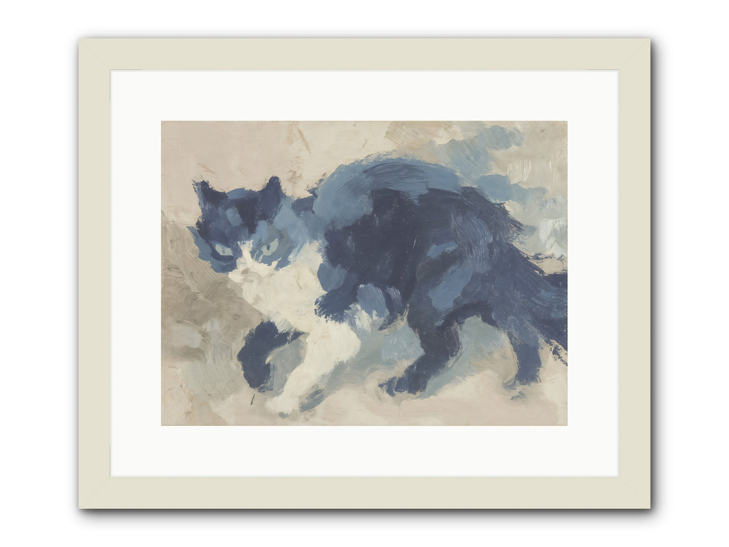 Eloquence In Motion -- Framed Print - White 16x12