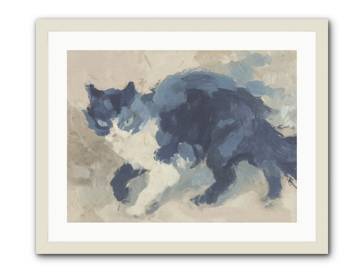 Eloquence In Motion -- Framed Print - White 24x18