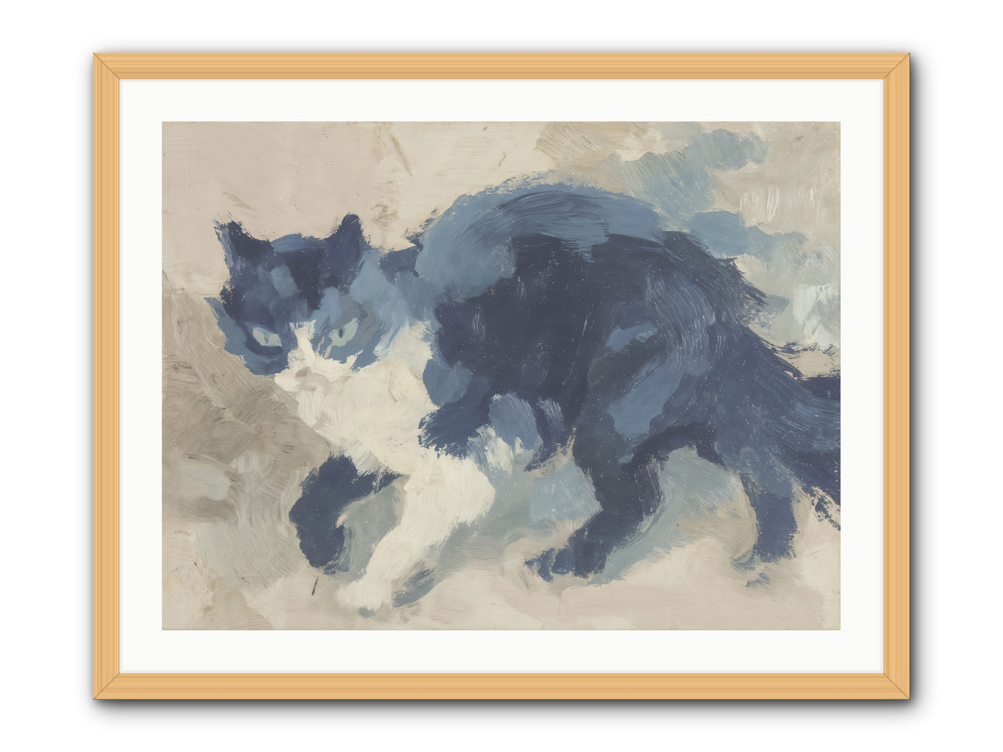 Eloquence In Motion -- Framed Print - Natural 32x24