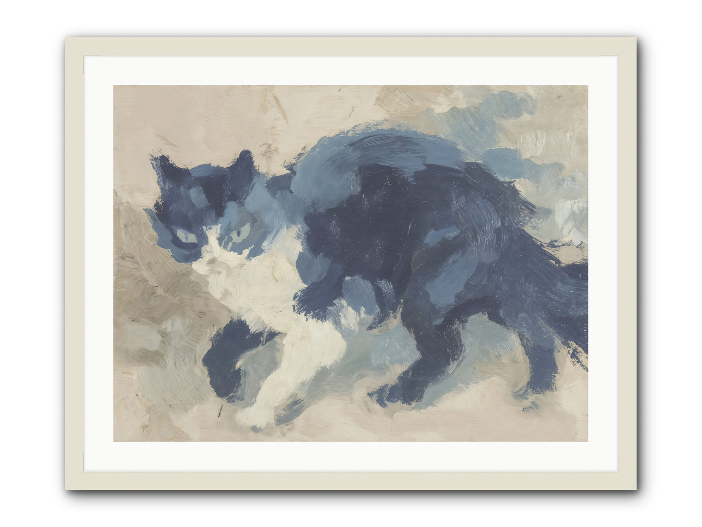 Eloquence In Motion -- Framed Print - White 32x24