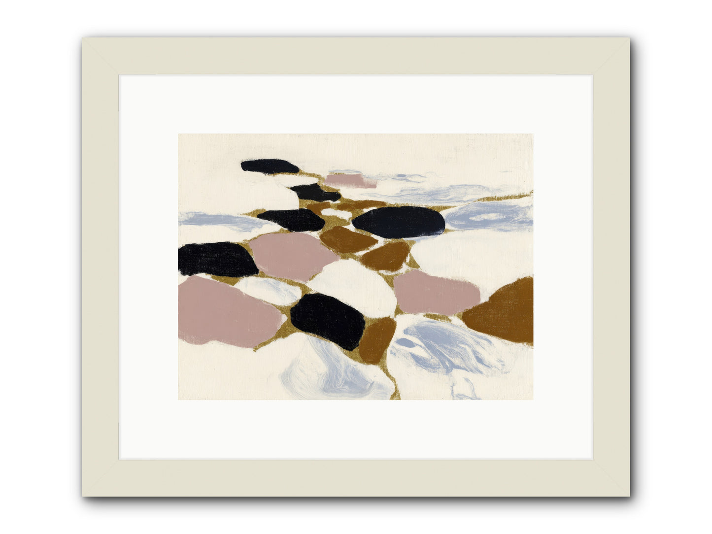 Emberly -- Framed Print - White 12x9