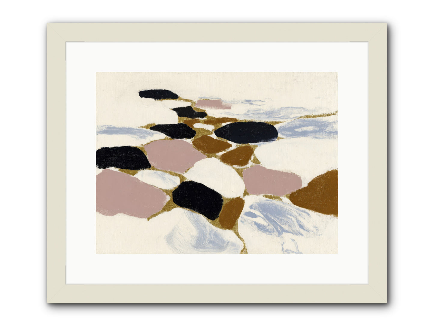 Emberly -- Framed Print - White 16x12