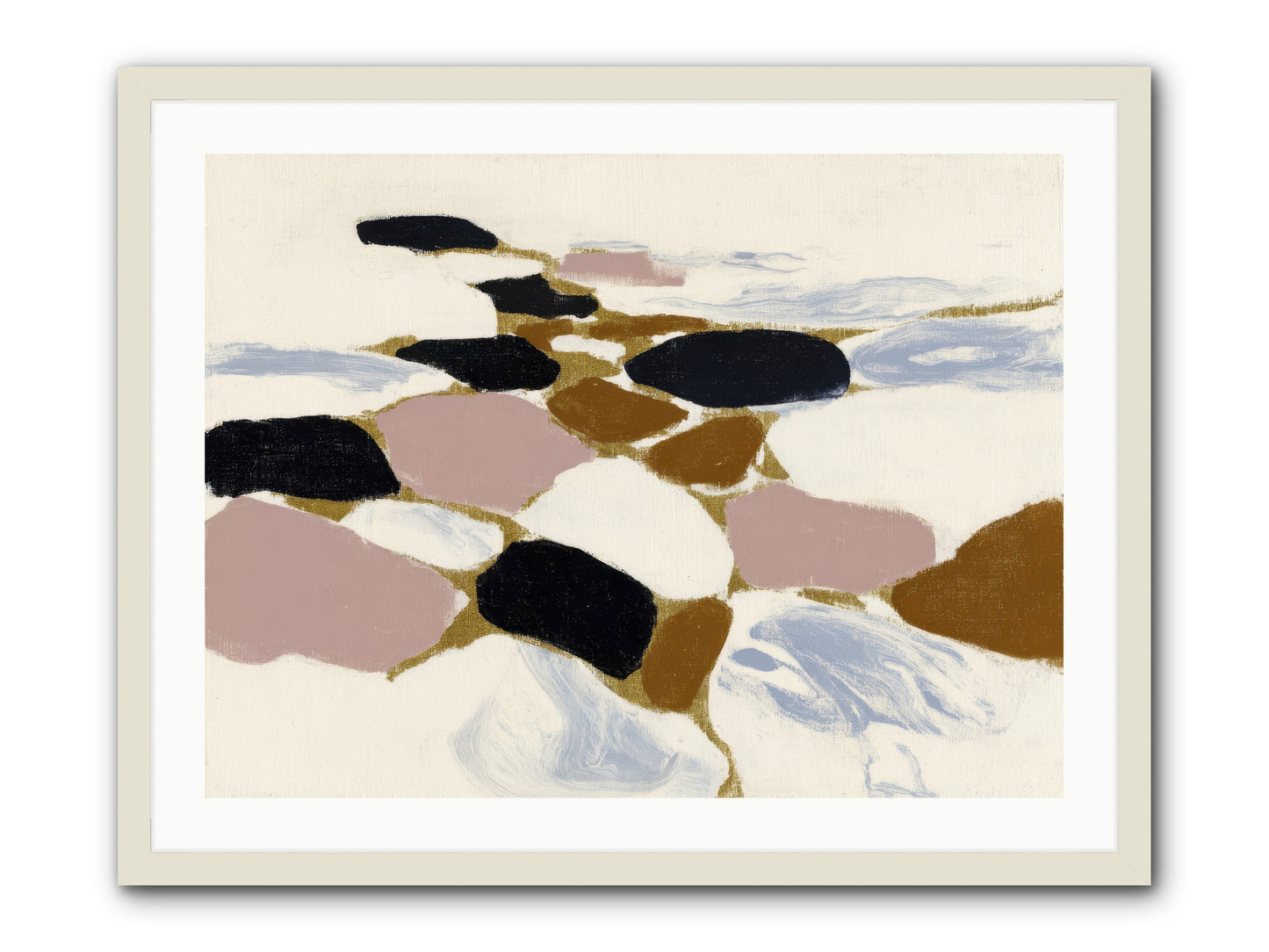 Emberly -- Framed Print - White 32x24