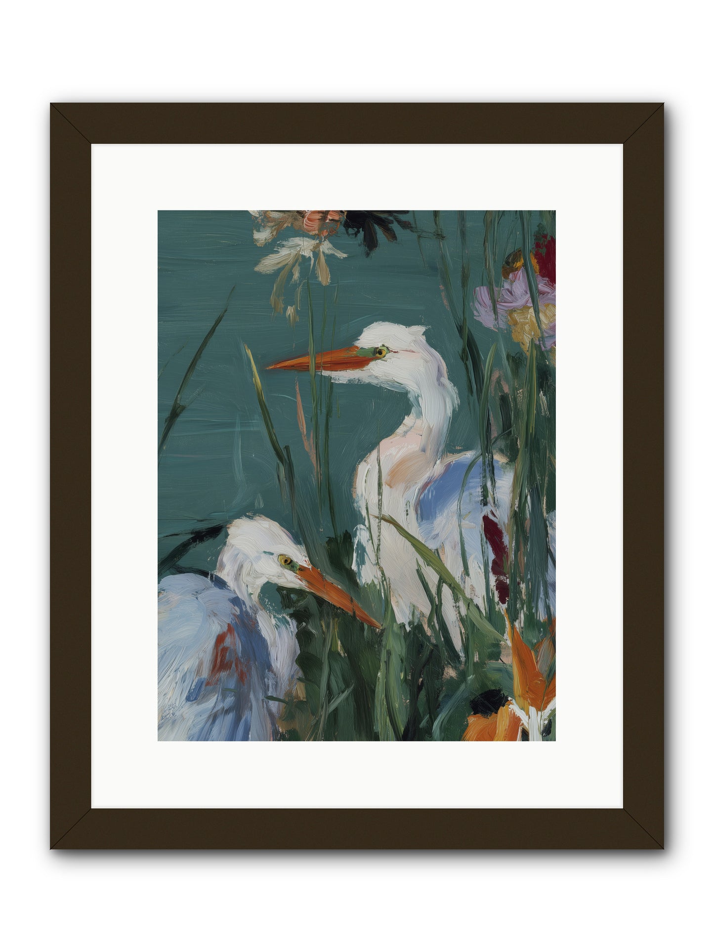 Emerald Cradles -- Framed Print - Black 12x16