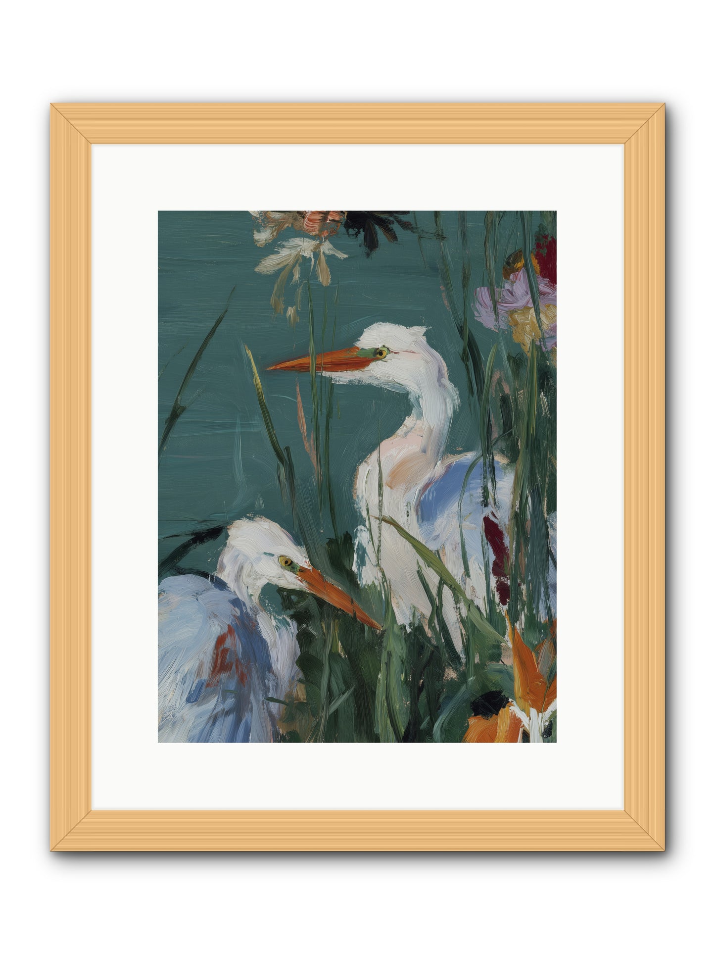 Emerald Cradles -- Framed Print - Natural 12x16