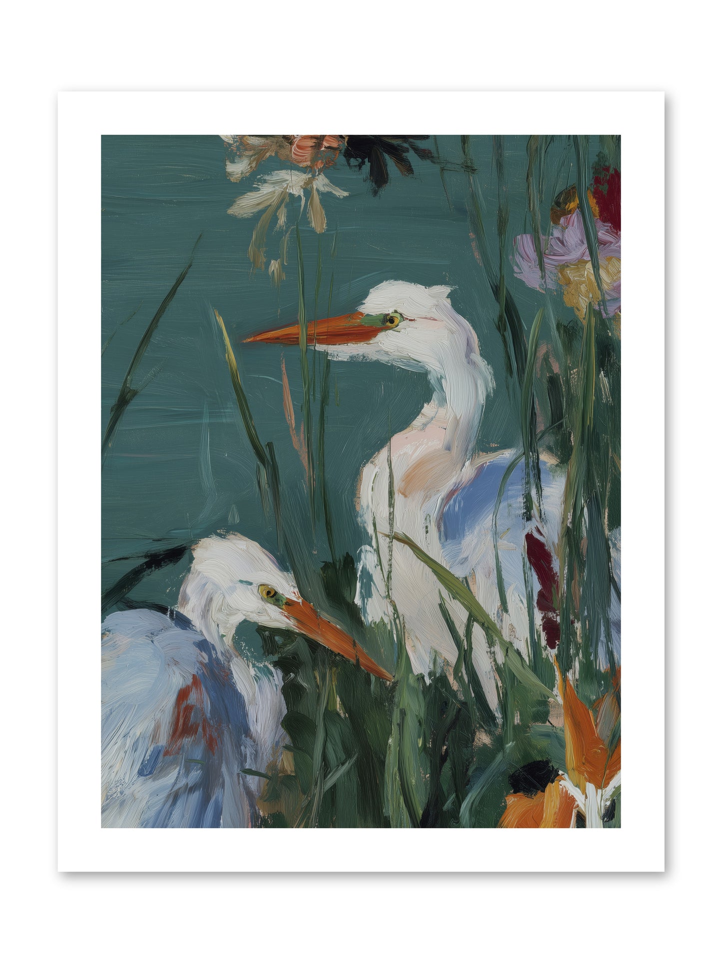 Emerald Cradles -- Paper Print 12x16