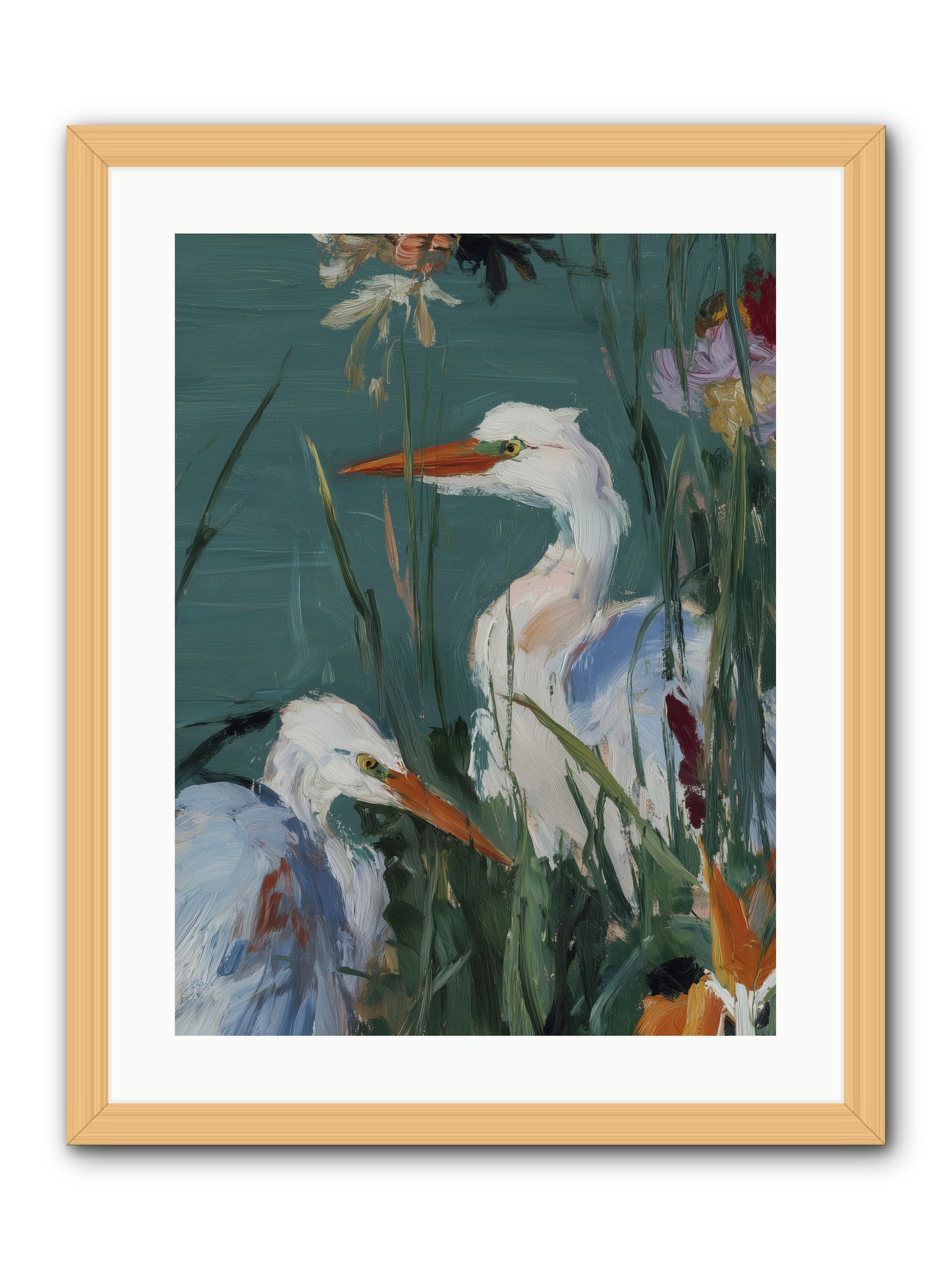 Emerald Cradles -- Framed Print - Natural 18x24