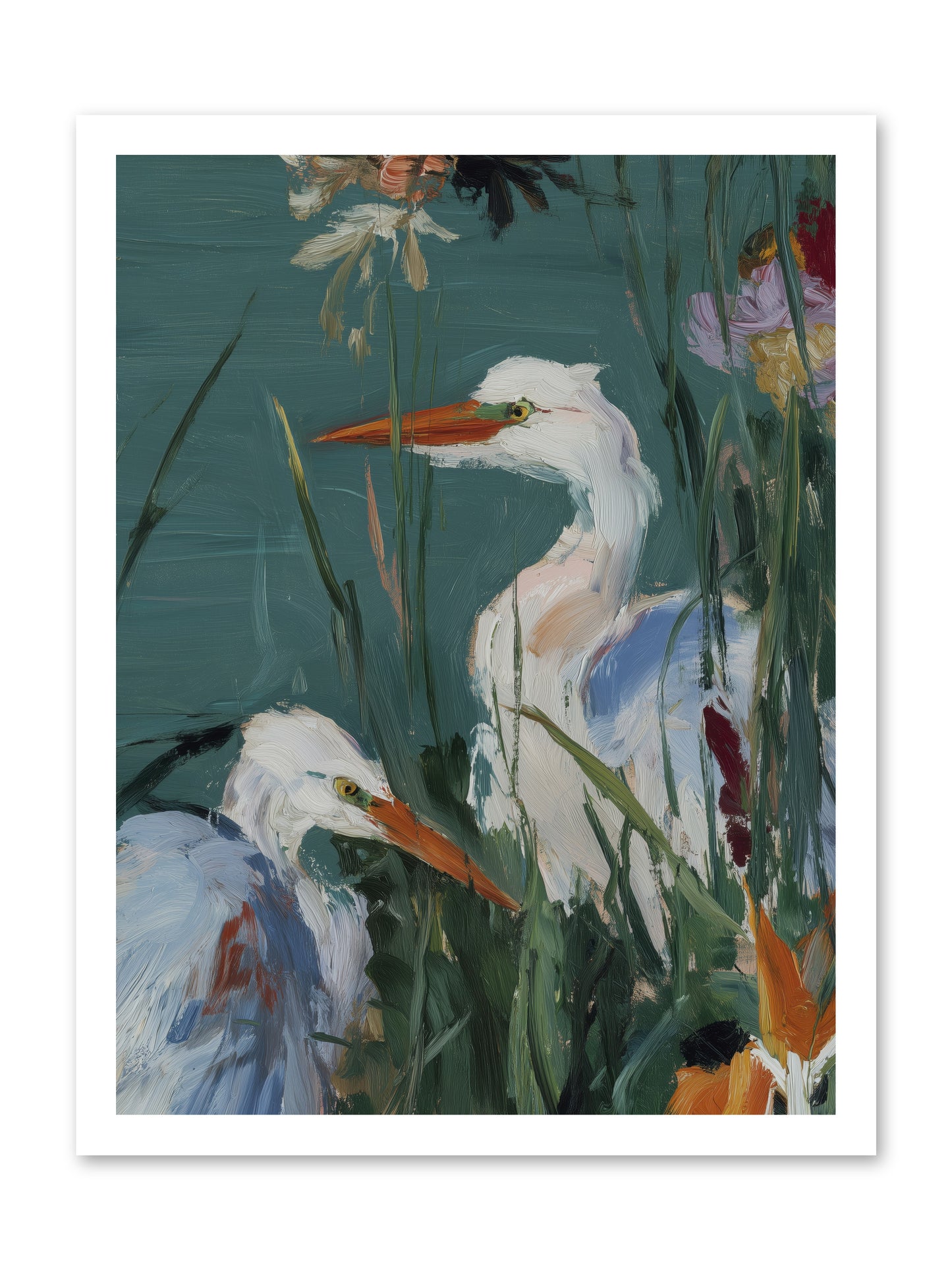 Emerald Cradles -- Loose Canvas Print 18x24