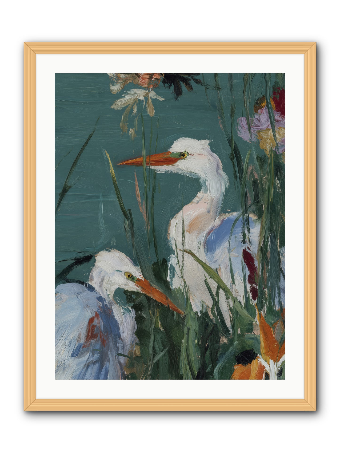 Emerald Cradles -- Framed Print - Natural 24x32