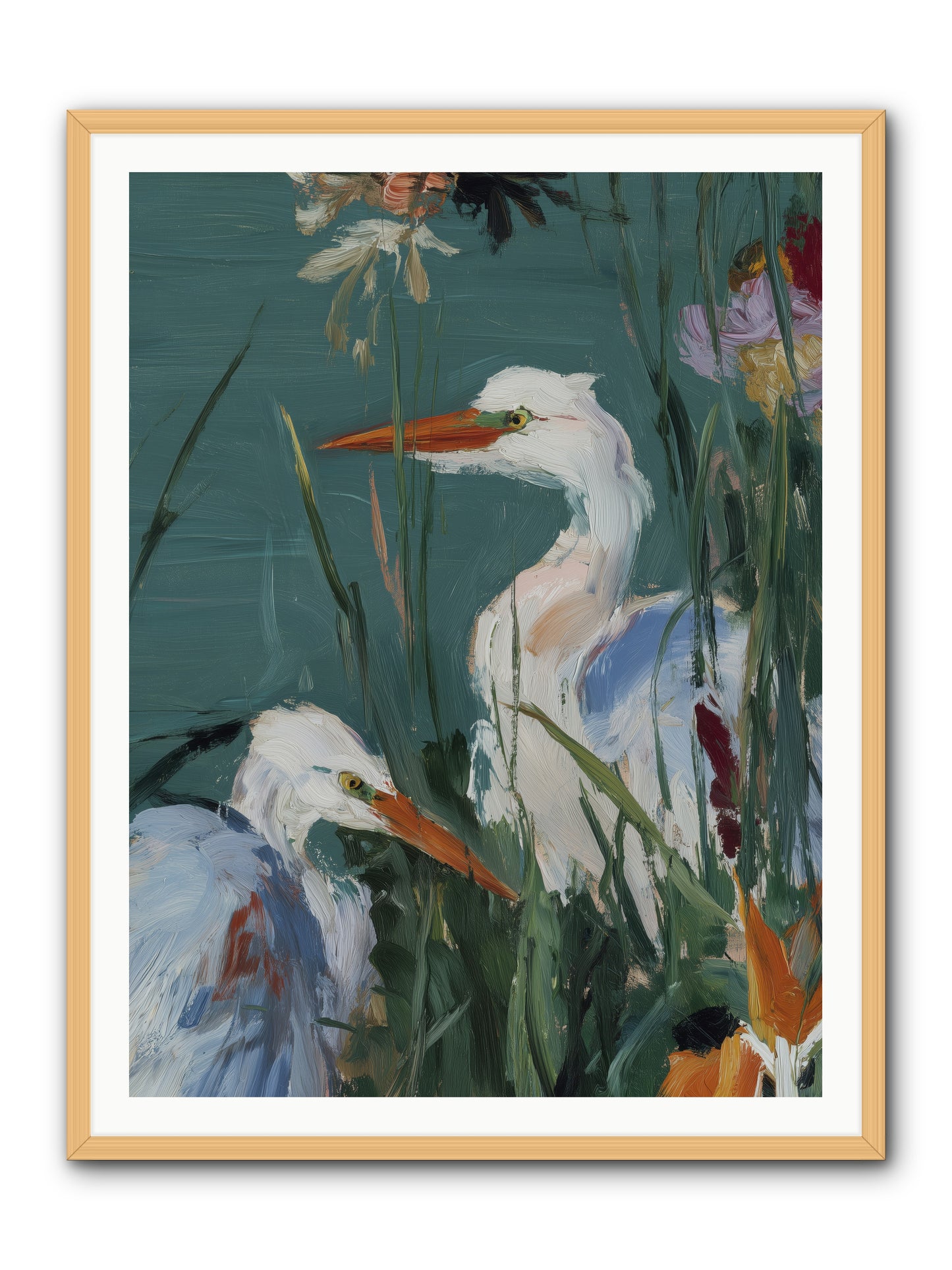 Emerald Cradles -- Framed Print - Natural 36x48