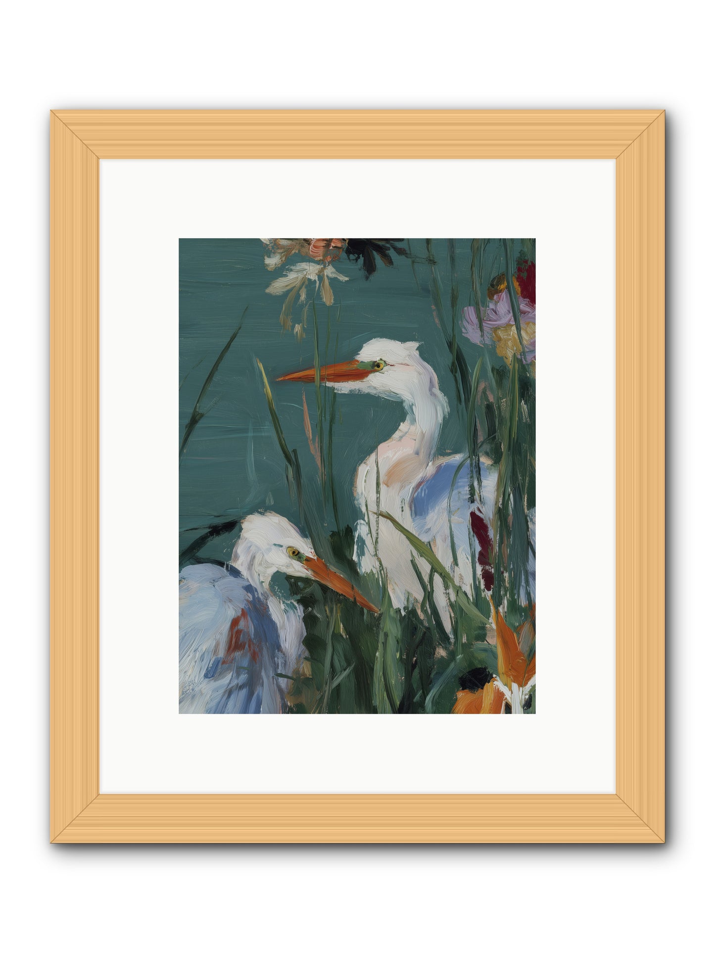 Emerald Cradles -- Framed Print - Natural 9x12
