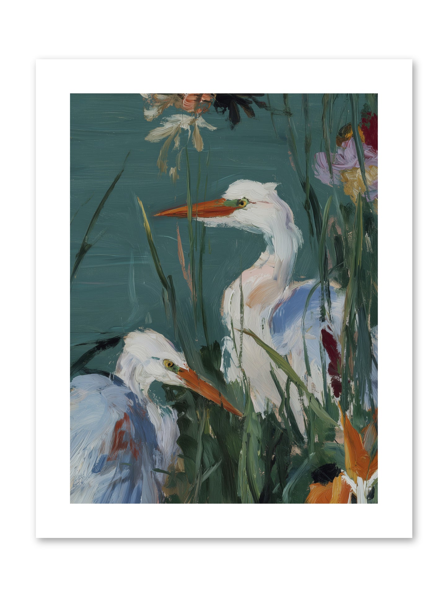Emerald Cradles -- Loose Canvas Print 9x12