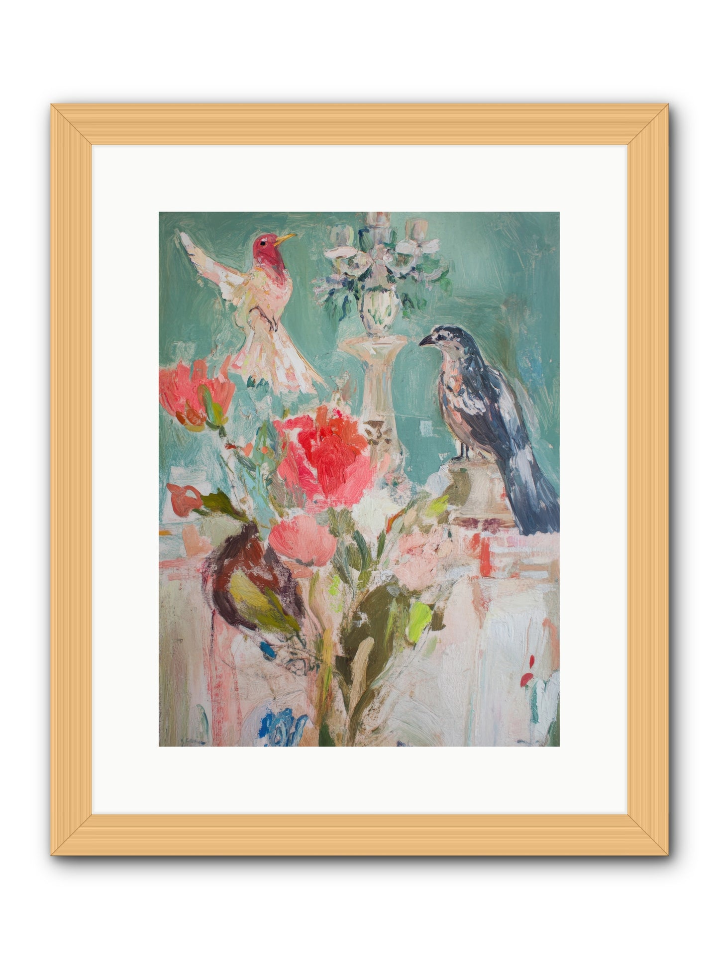 Emerald Dawn -- Framed Print - Natural 12x16