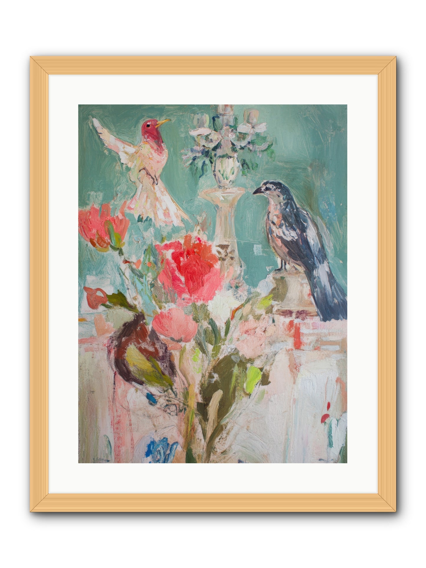 Emerald Dawn -- Framed Print - Natural 18x24