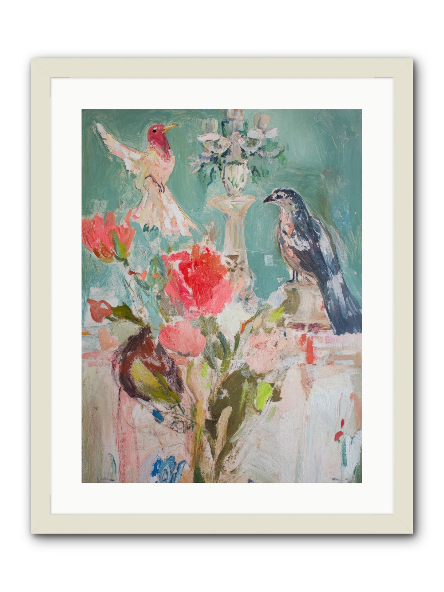 Emerald Dawn -- Framed Print - White 18x24