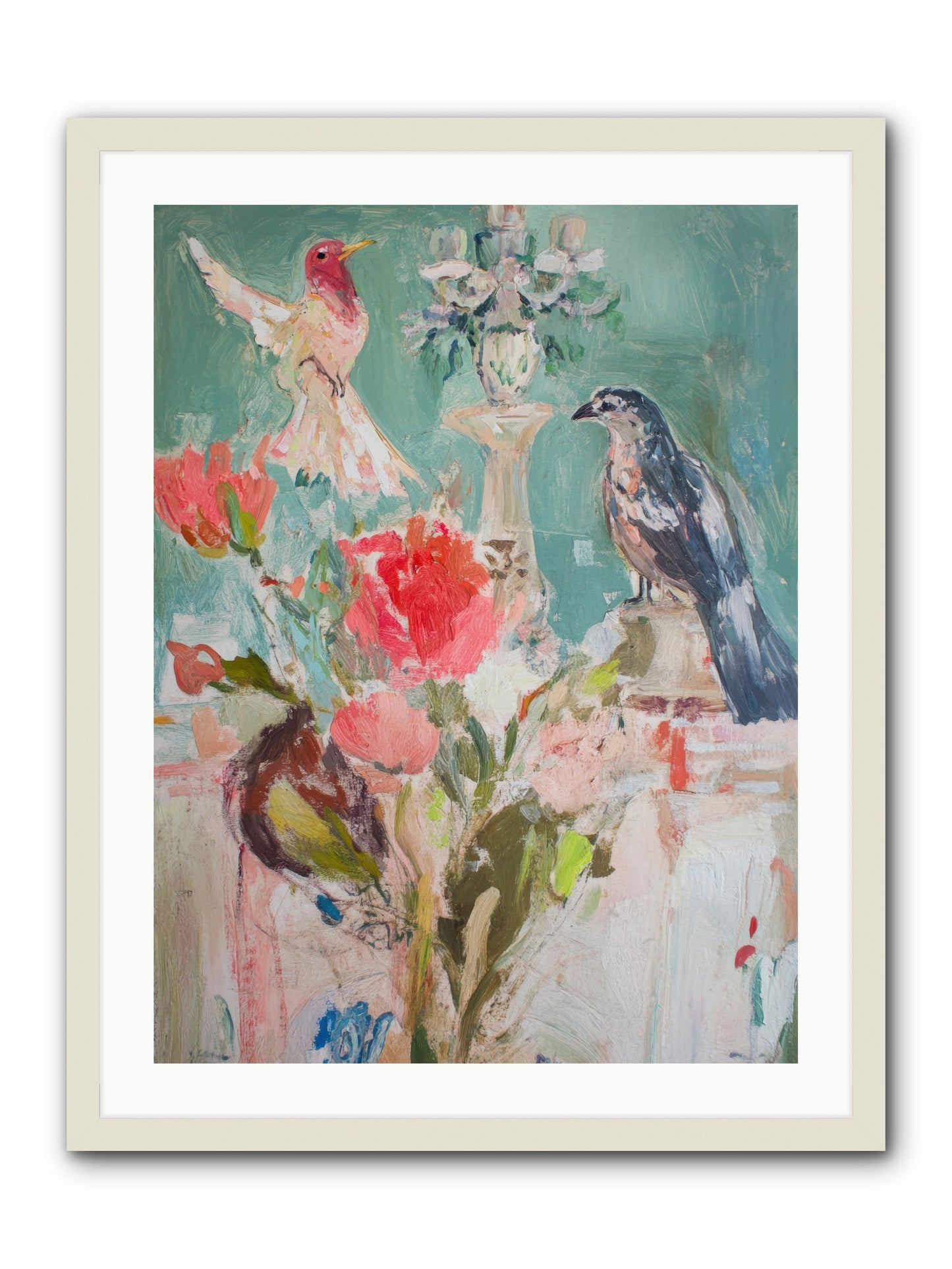 Emerald Dawn -- Framed Print - White 24x32