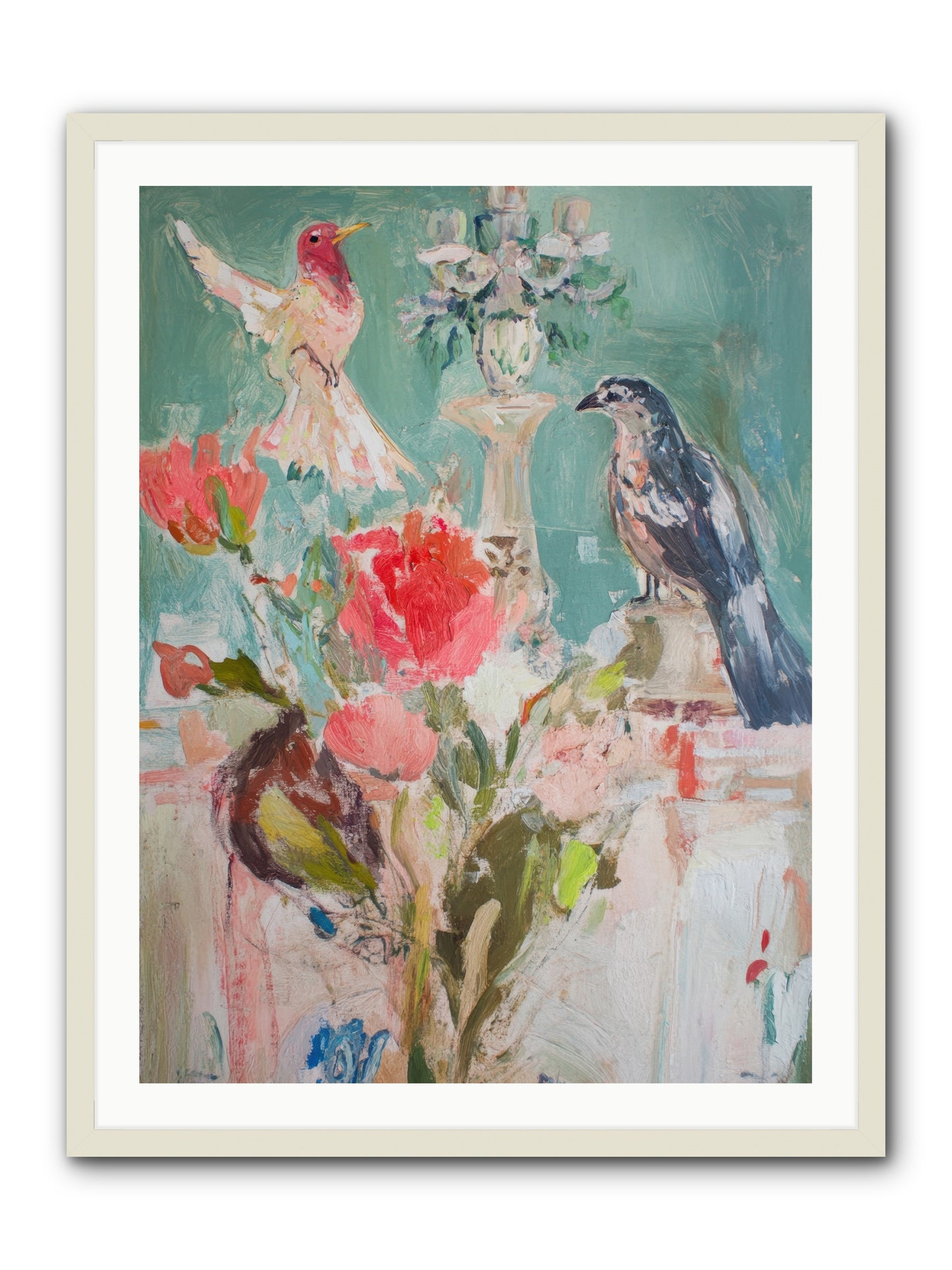 Emerald Dawn -- Framed Print - White 30x40