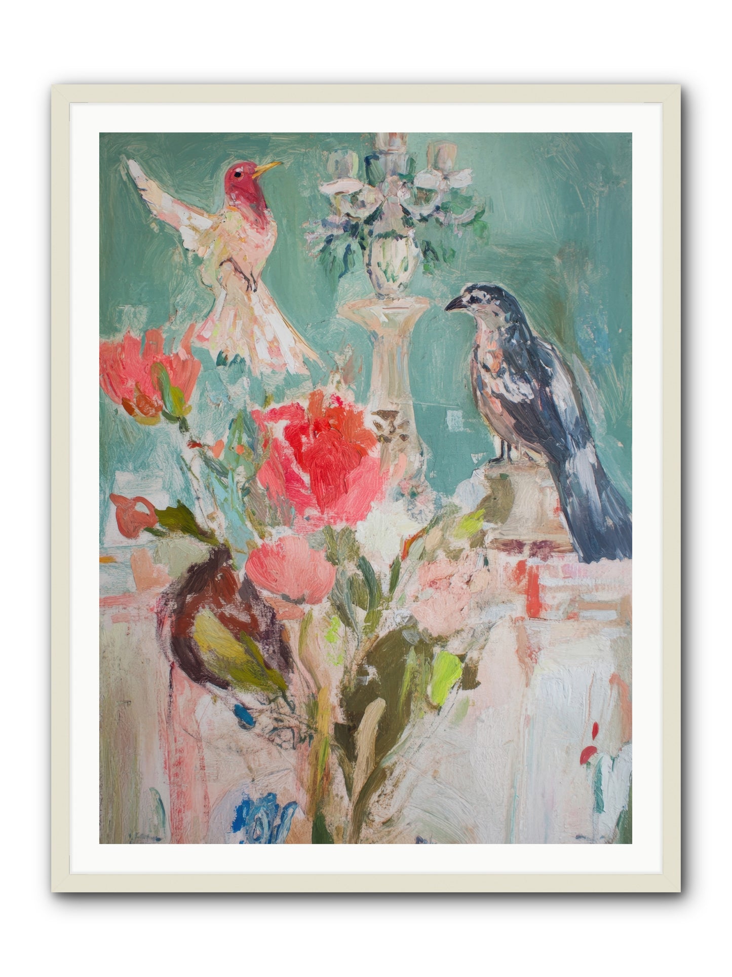 Emerald Dawn -- Framed Print - White 36x48