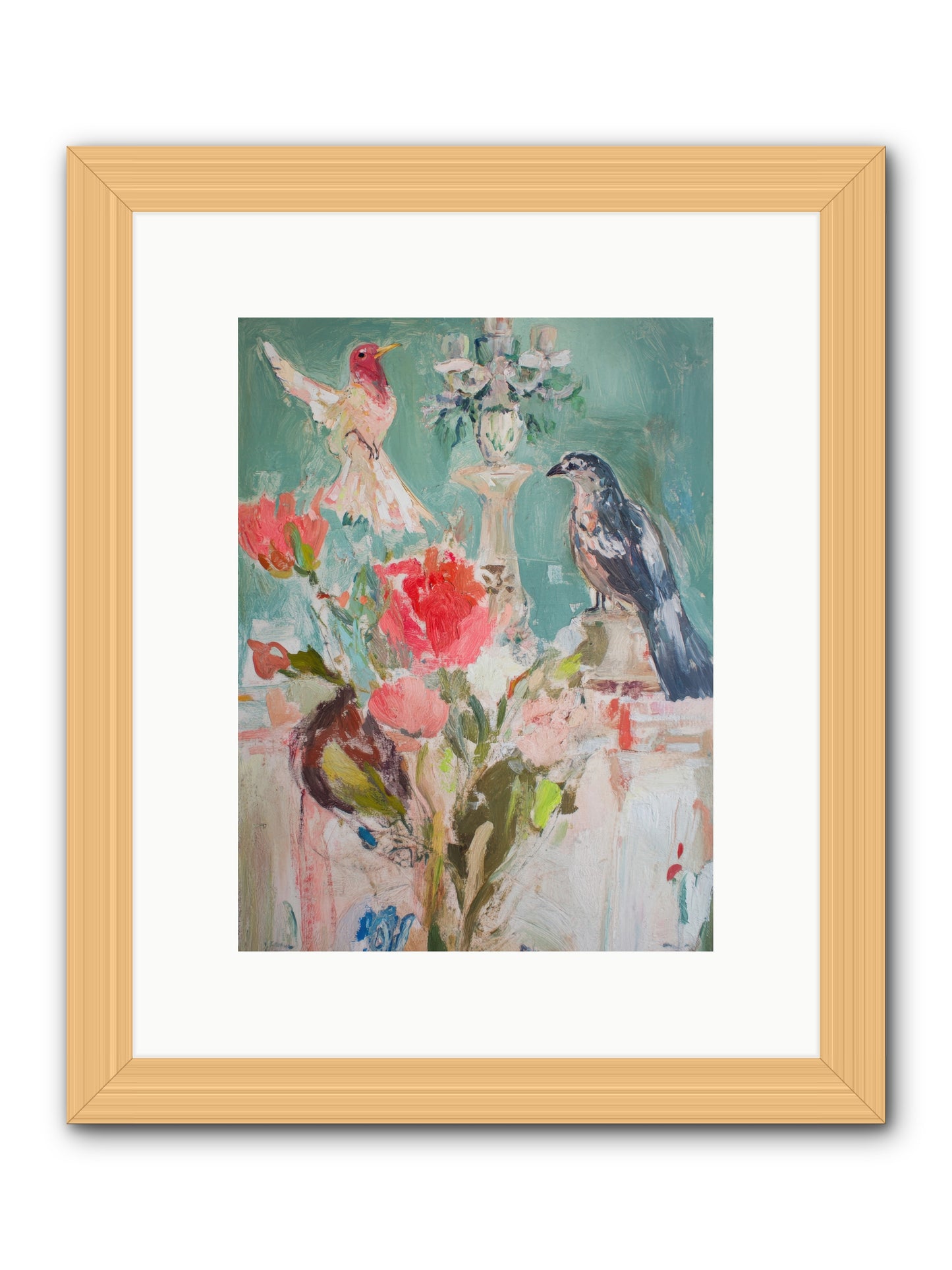 Emerald Dawn -- Framed Print - Natural 9x12