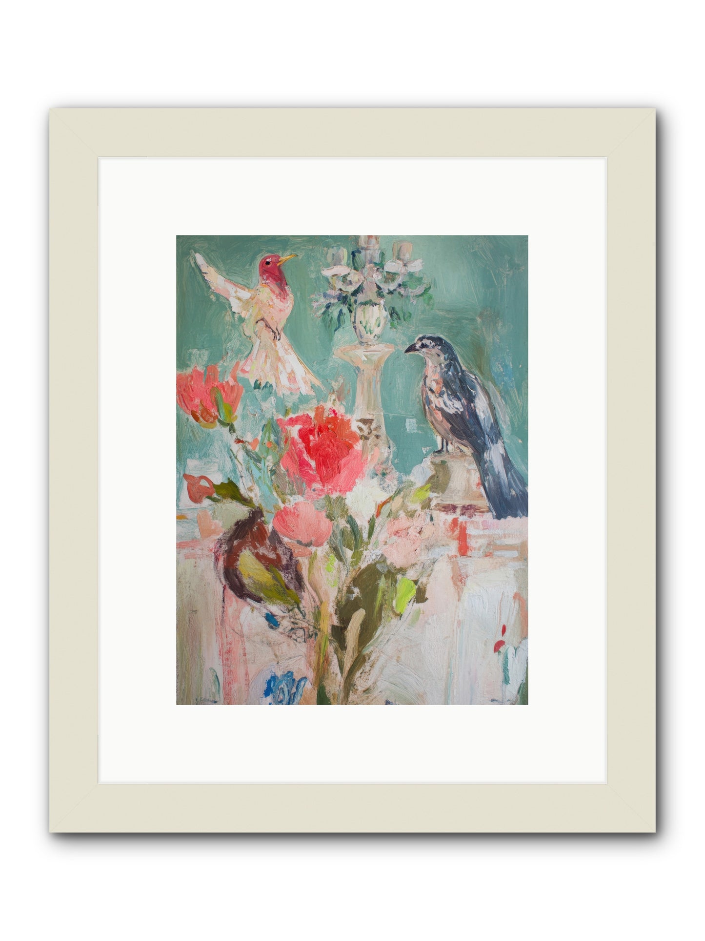 Emerald Dawn -- Framed Print - White 9x12