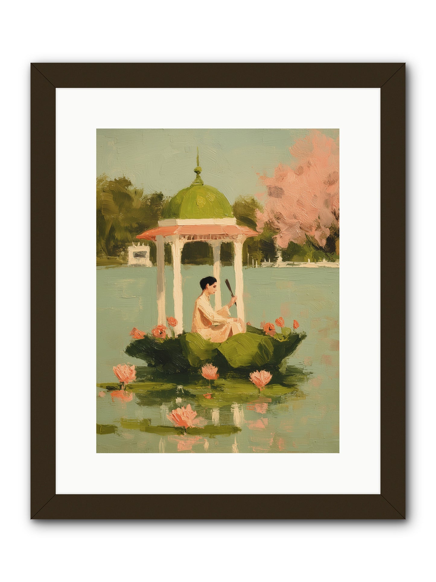 Emerald Exile -- Framed Print - Black 12x16