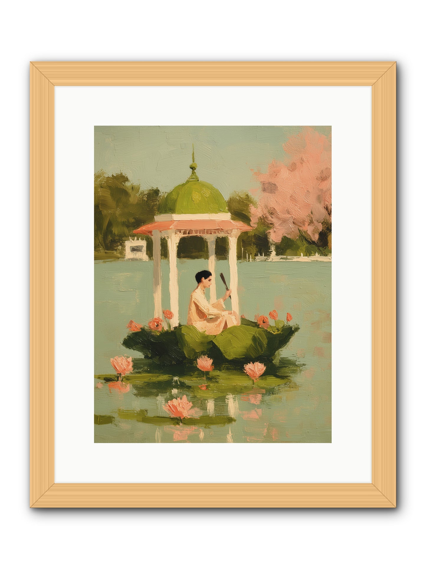 Emerald Exile -- Framed Print - Natural 12x16