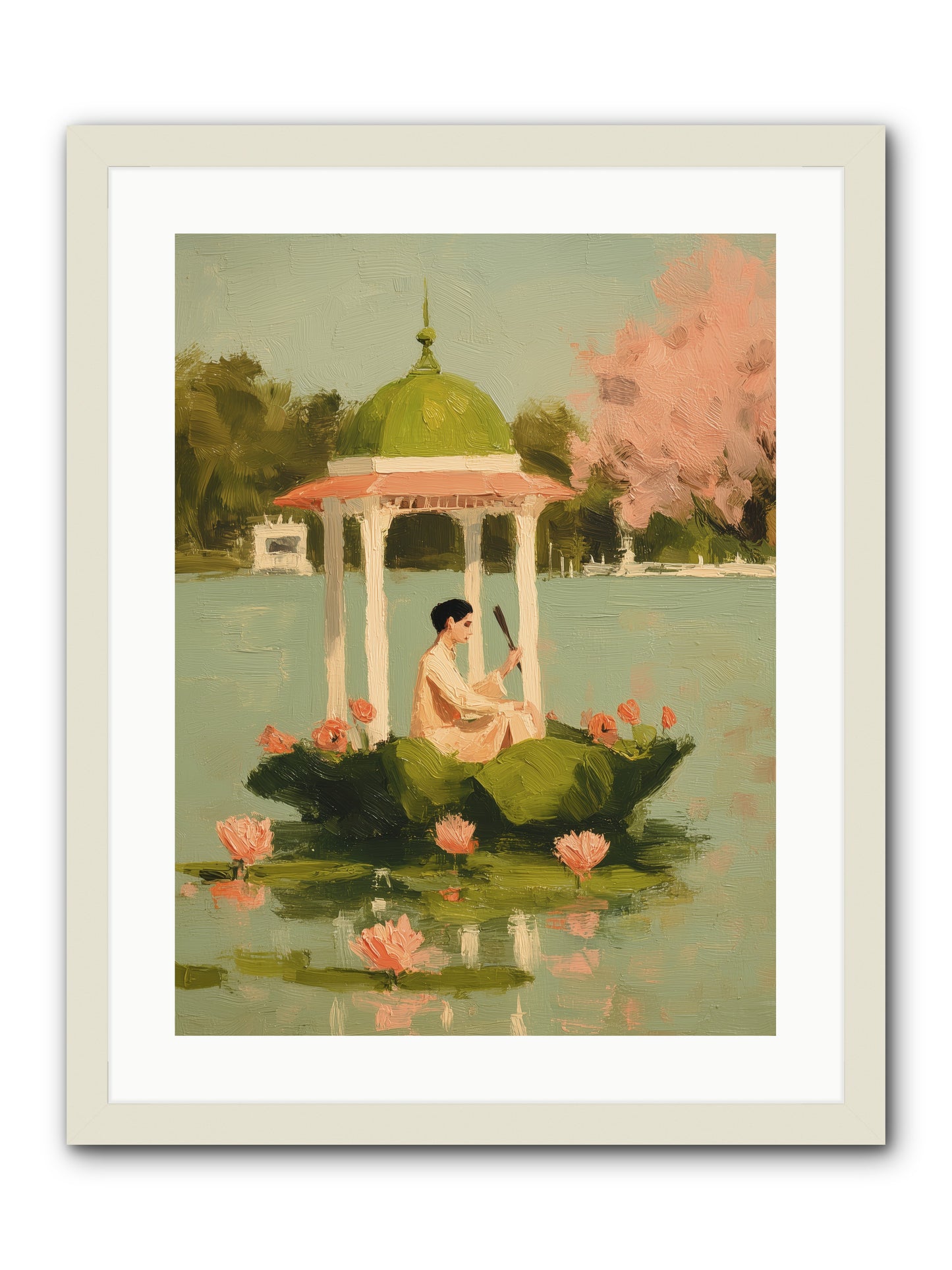 Emerald Exile -- Framed Print - White 18x24