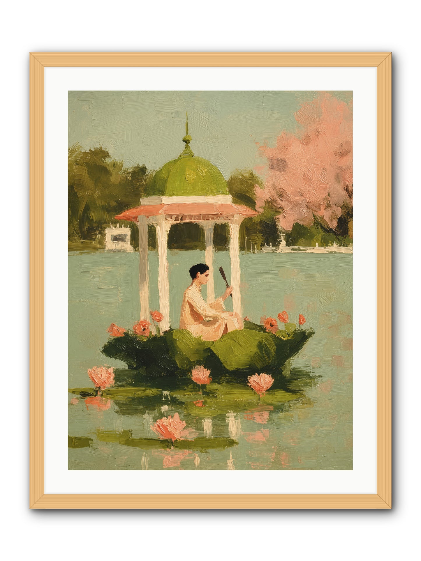 Emerald Exile -- Framed Print - Natural 24x32