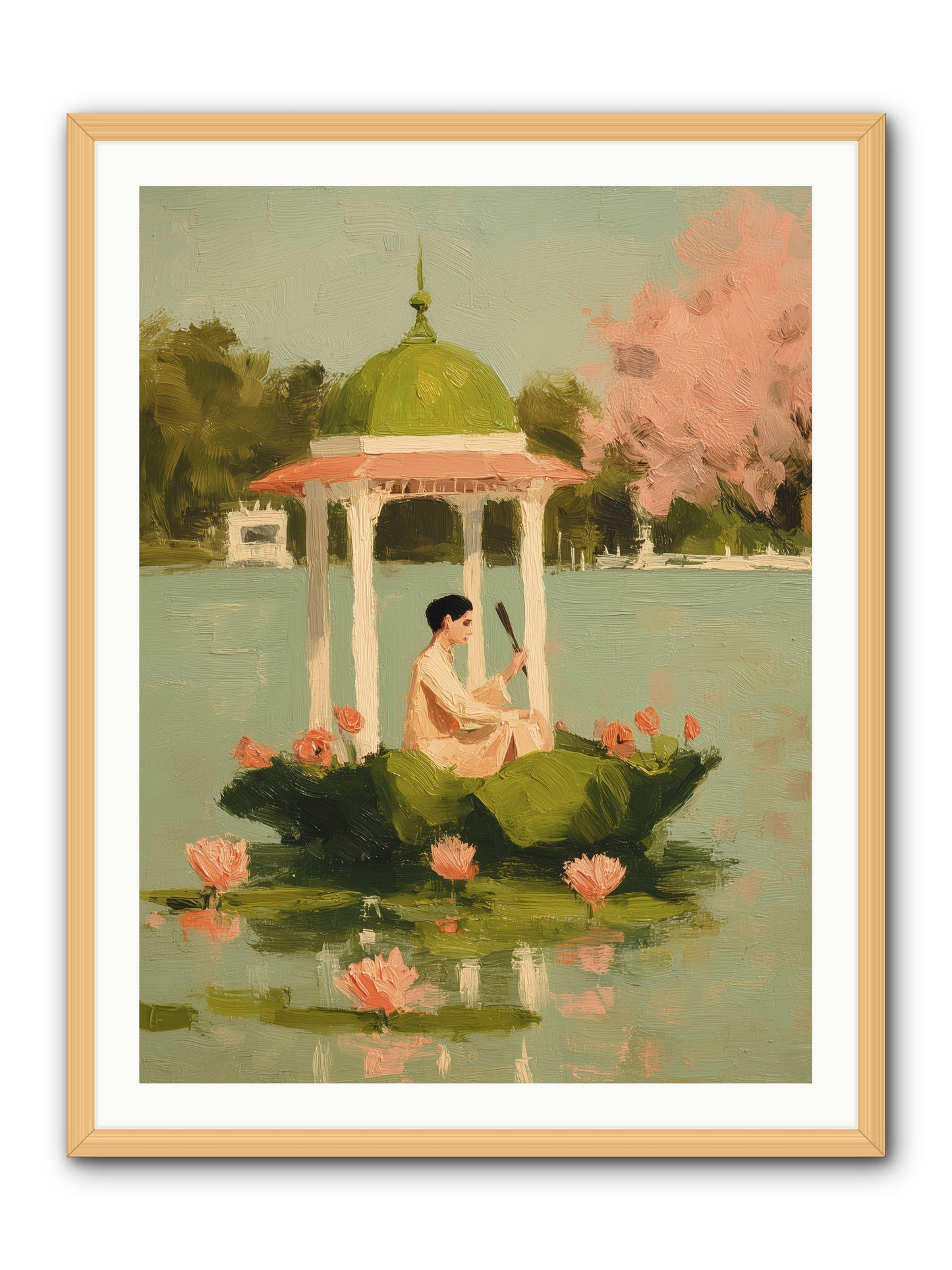 Emerald Exile -- Framed Print - Natural 30x40