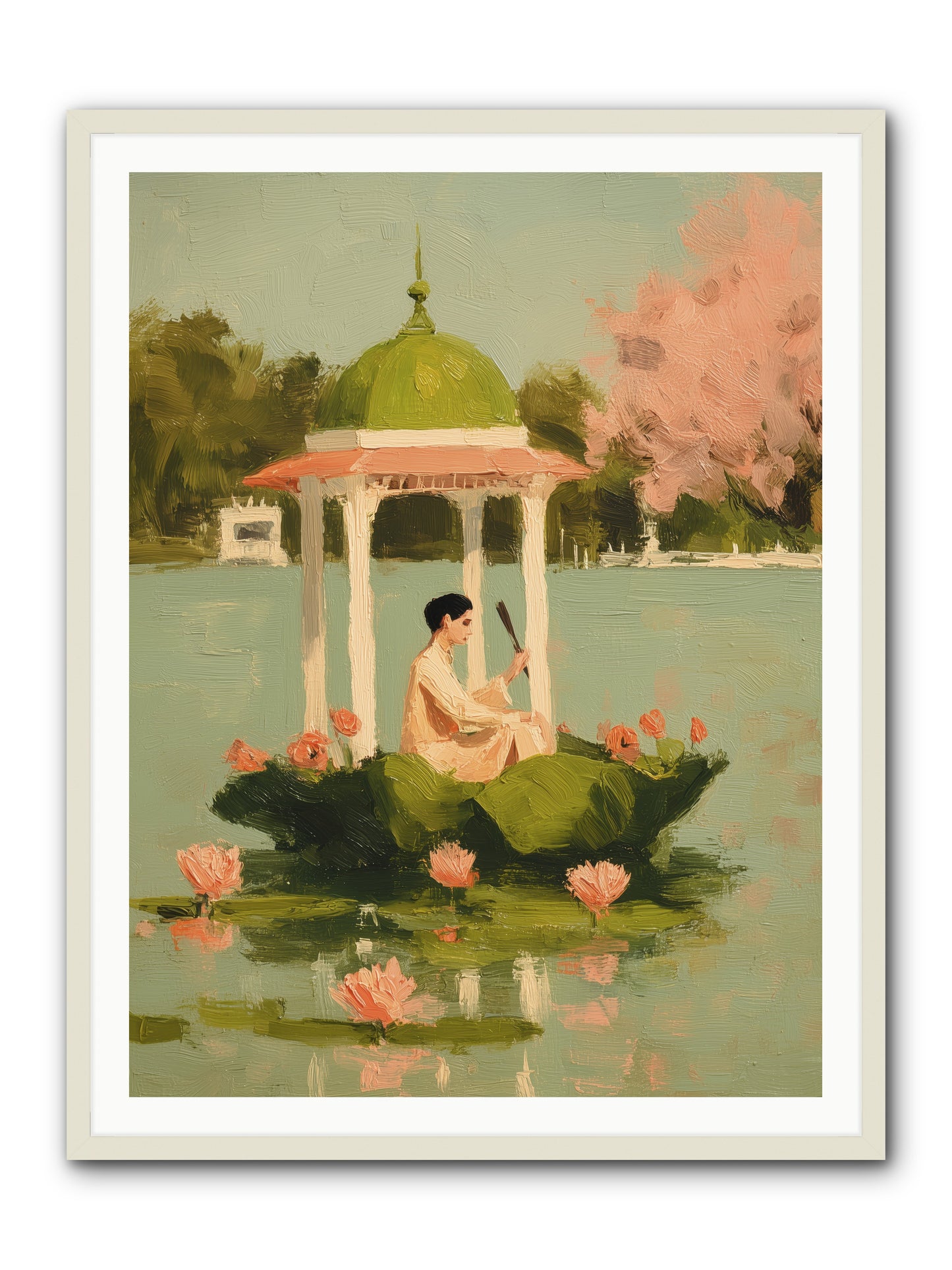 Emerald Exile -- Framed Print - White 36x48